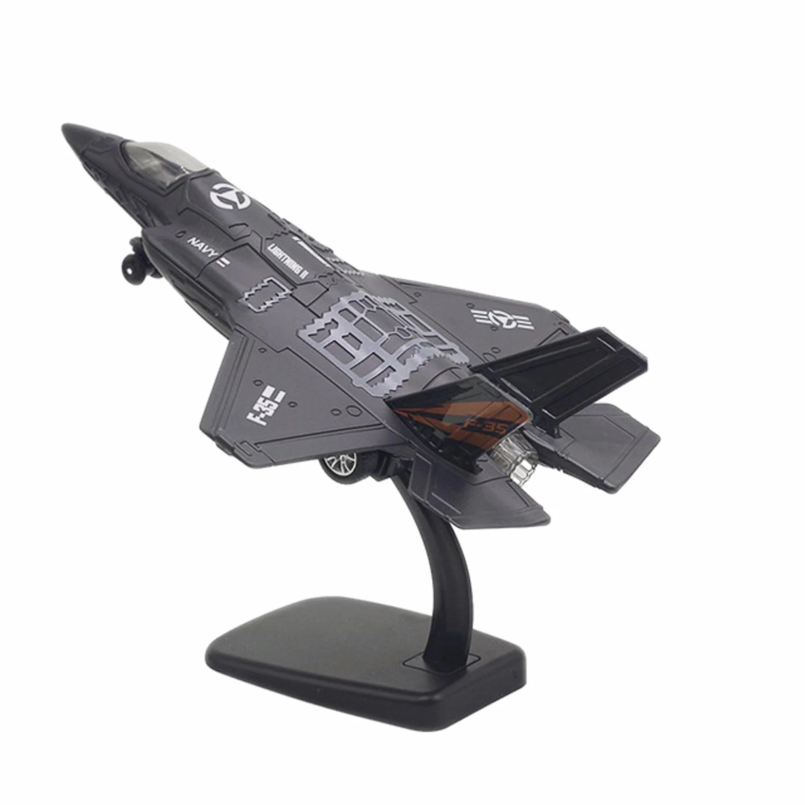 Maquette Avion Alliage F-35 Avion de Chasse Militaire Collection avec Socle