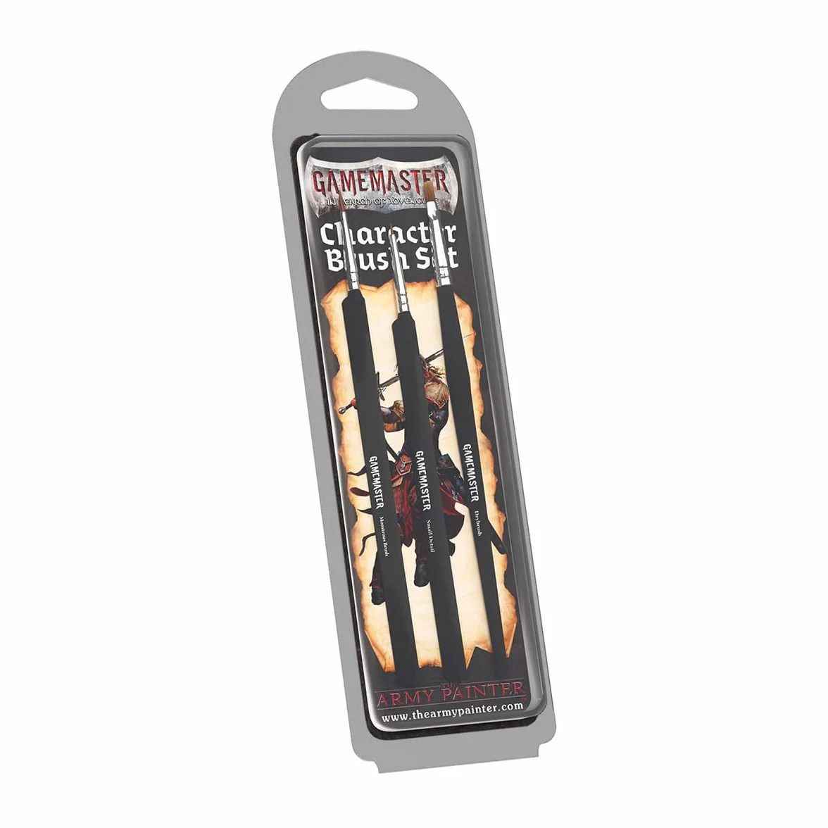 The Army Painter GameMaster Character Brush Set, 3 Pinceaux Essentiels Pour Maquettes Figurines Warhammer 40k DnD