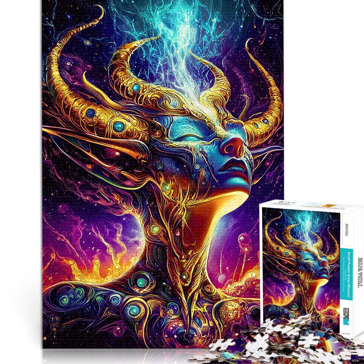 Démon de l'énergie Cosmique Puzzles de 2000 pièces pour Adolescents Jeu de Quiz est idéal comme Cadeau pour Toute la Famille 70x100cm