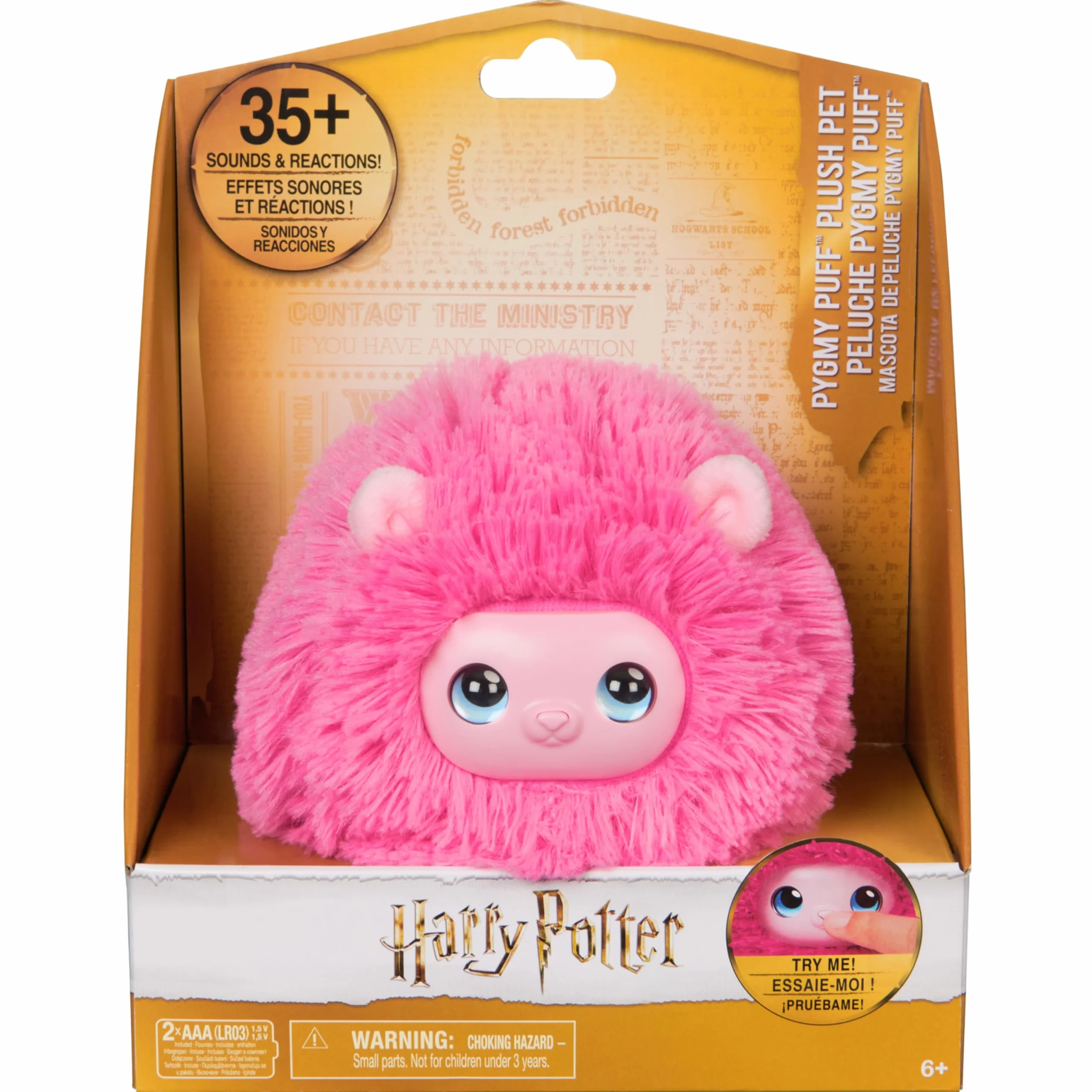 Harry Potter Minimuff en Peluche interactif avec Plus de 35 Sons, Jouet pour Enfants dès 6 Ans Fan
