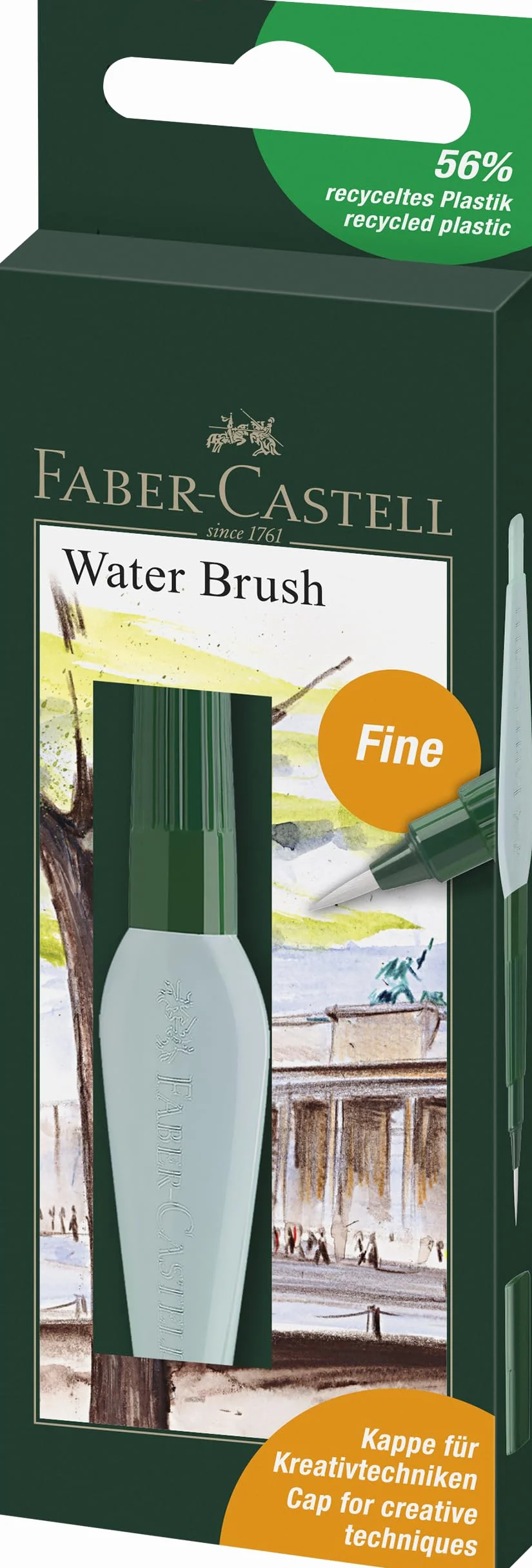 Faber-Castell 185104 Pinceau réservoir d'eau fine Art & Graphic 6 ml Crayon pinceau aquarelle