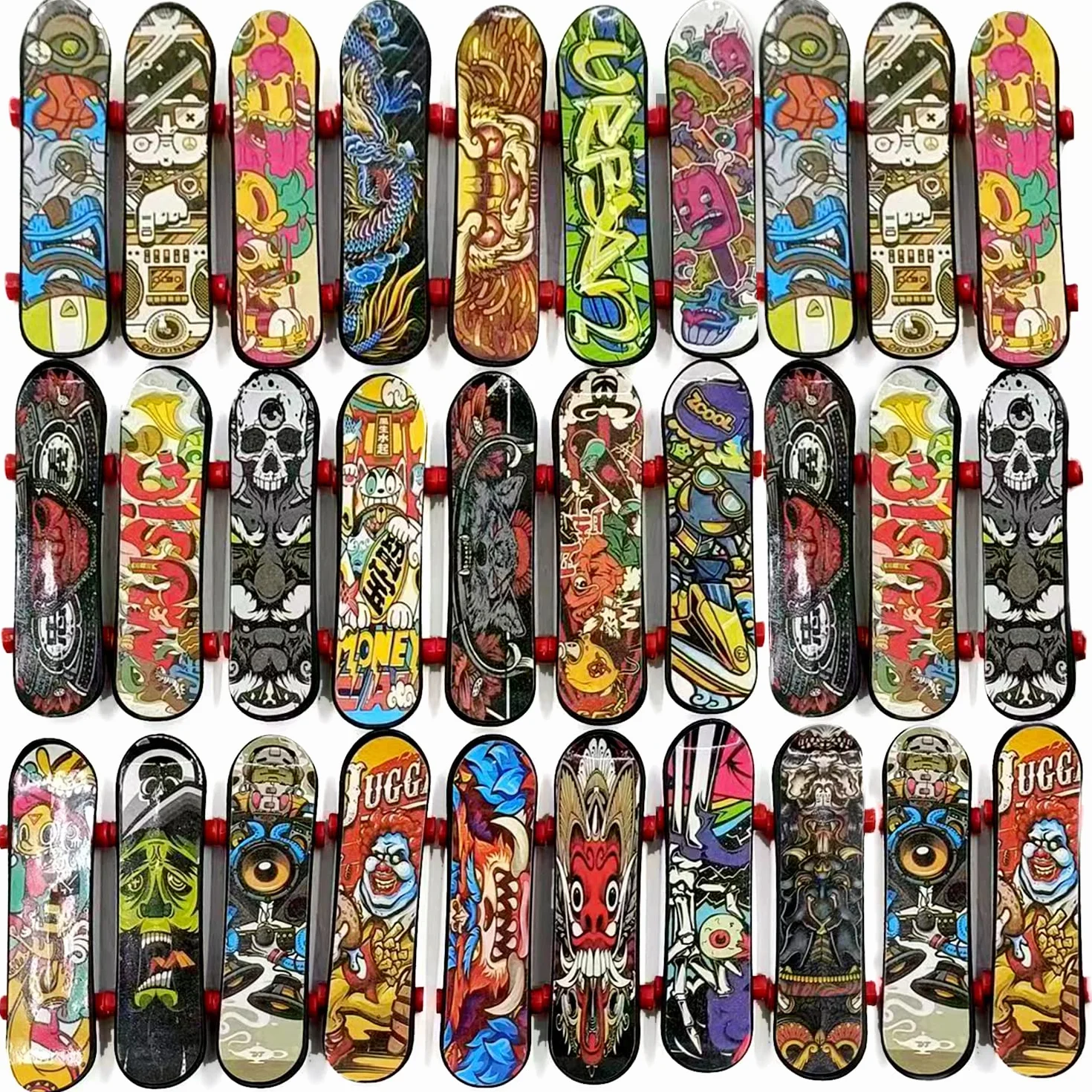 Mini Fingerboard 30 Pièces Professionnel 9.5x2x1.1cm Skateboard Miniature