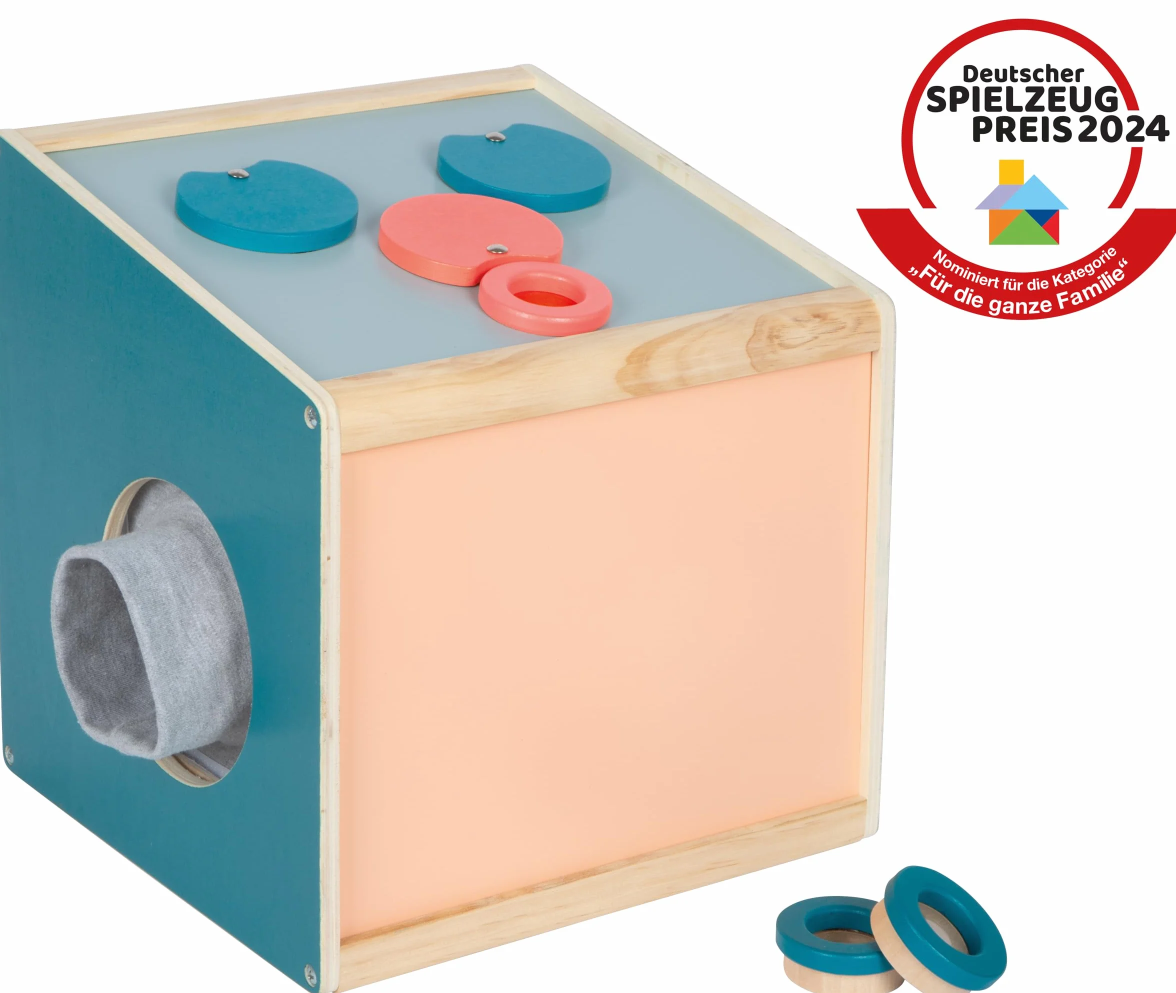 Boîte Tactile Sensory Small Foot Voir Écouter Sentir Toucher Bois 3 Ans