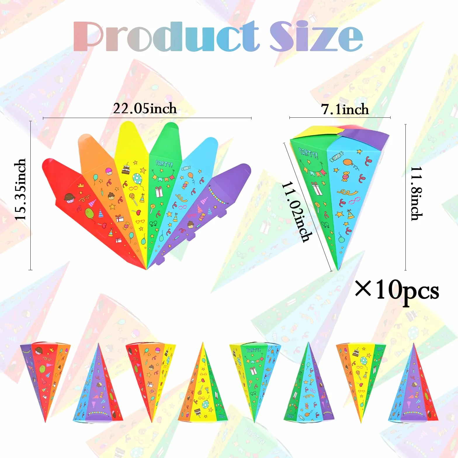 Sacs D'école de Bricolage Pliables 30cm Lot de 10 pour Enfants
