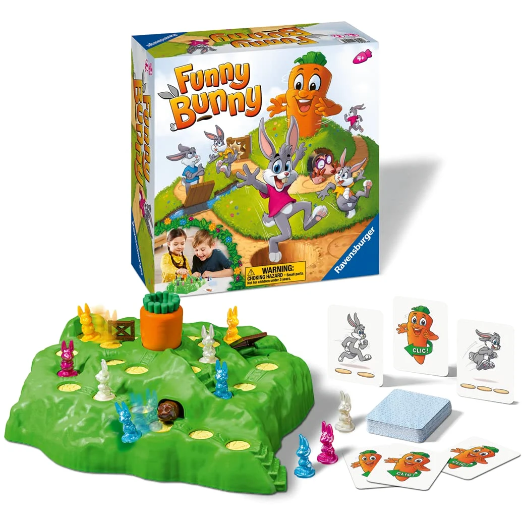 Ravensburger Jeu de Lapin Amusant pour Enfants de 4 Ans et Plus - 2 à 4 Joueurs - Cadeaux pour Enfants, Vert