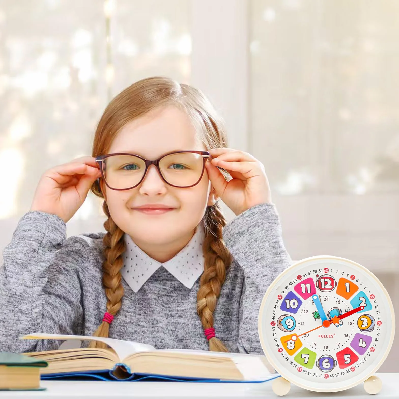 HENGBIRD Réveil Enfant Lumière Nocturne – Réveil Éducatif 24h pour Chambre Enfant