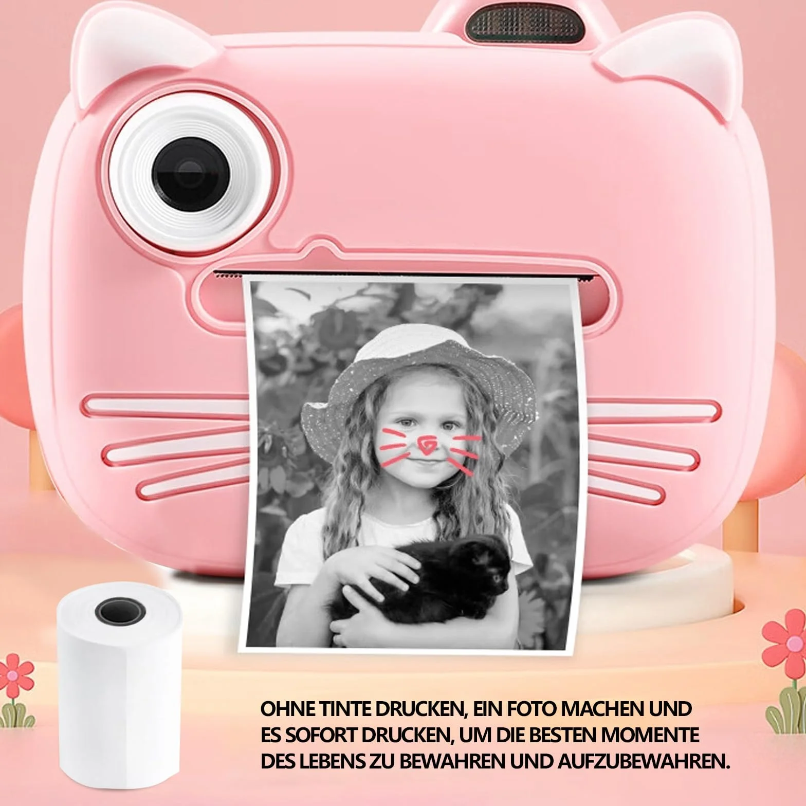 Papier thermique 57x25mm 25 Rouleaux pour Appareil Photo Enfant Imprimante Thermique