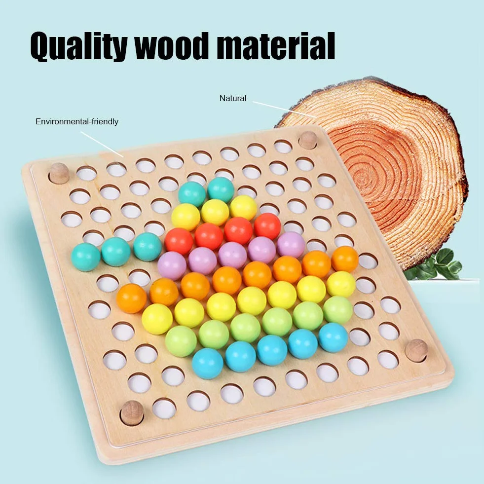 Jeu de Perles à Clip, Tri Interactif de Couleurs, Cadeaux d'Anniversaire, Enseignement aux Enfants