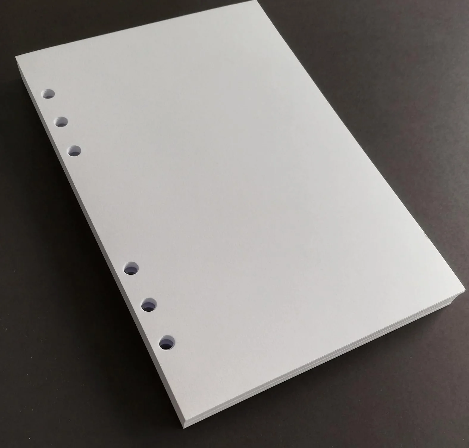 Papier épais 120 g/m² 100 feuilles blanches A5 6 trous 14,5 x 20,5 cm pour agenda 6 anneaux