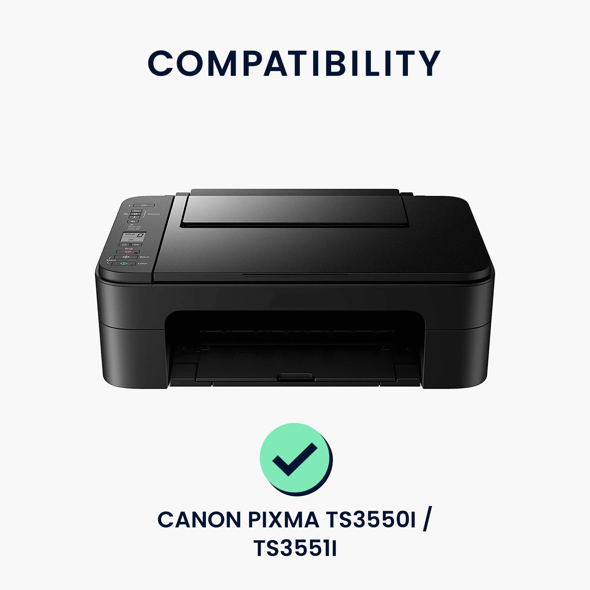 Kwmobile Housse compatible Canon PIXMA TS3550i TS3551i, Protection imprimante gris clair