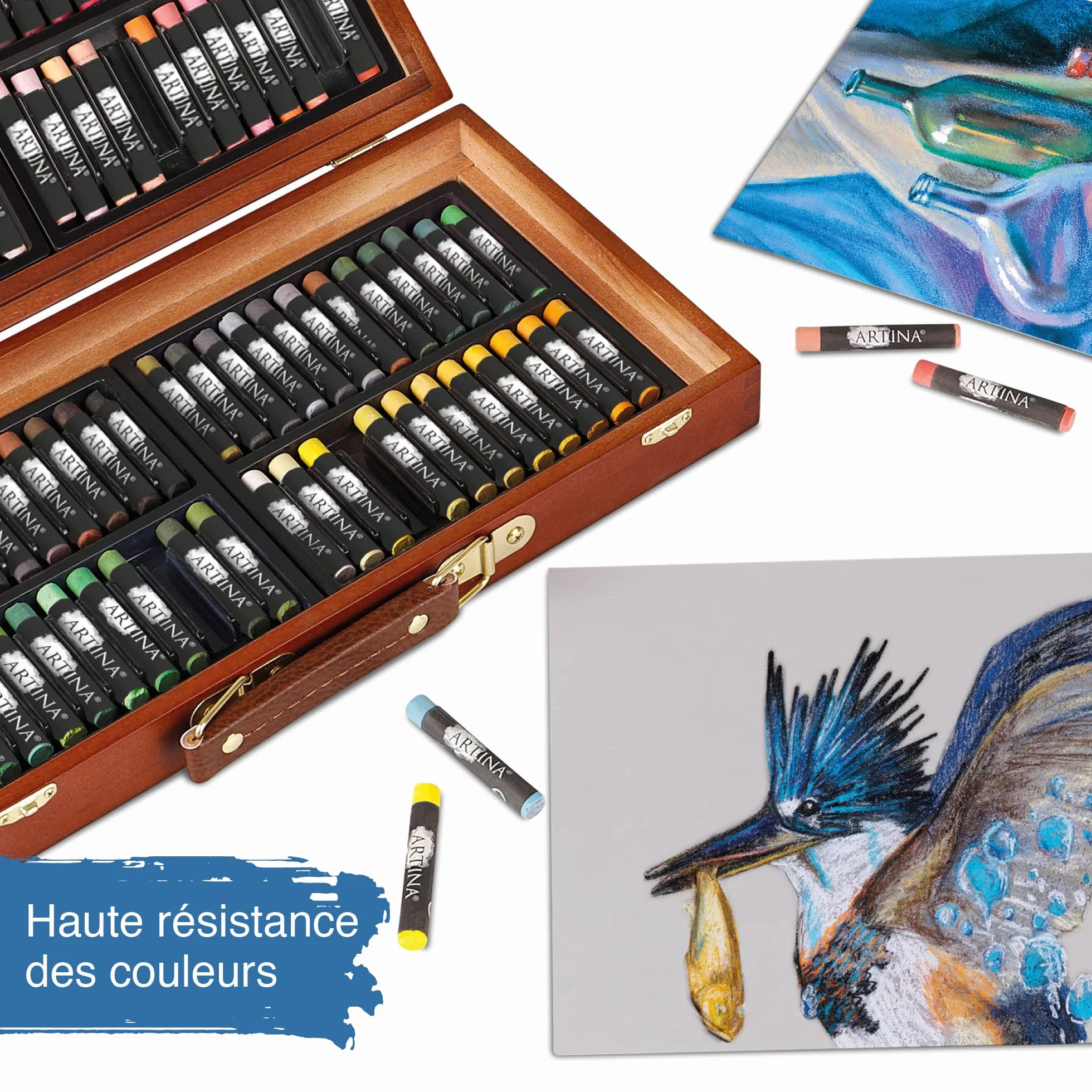 Artina Set de craies Pastilo 96 couleurs coffret certifié FSC