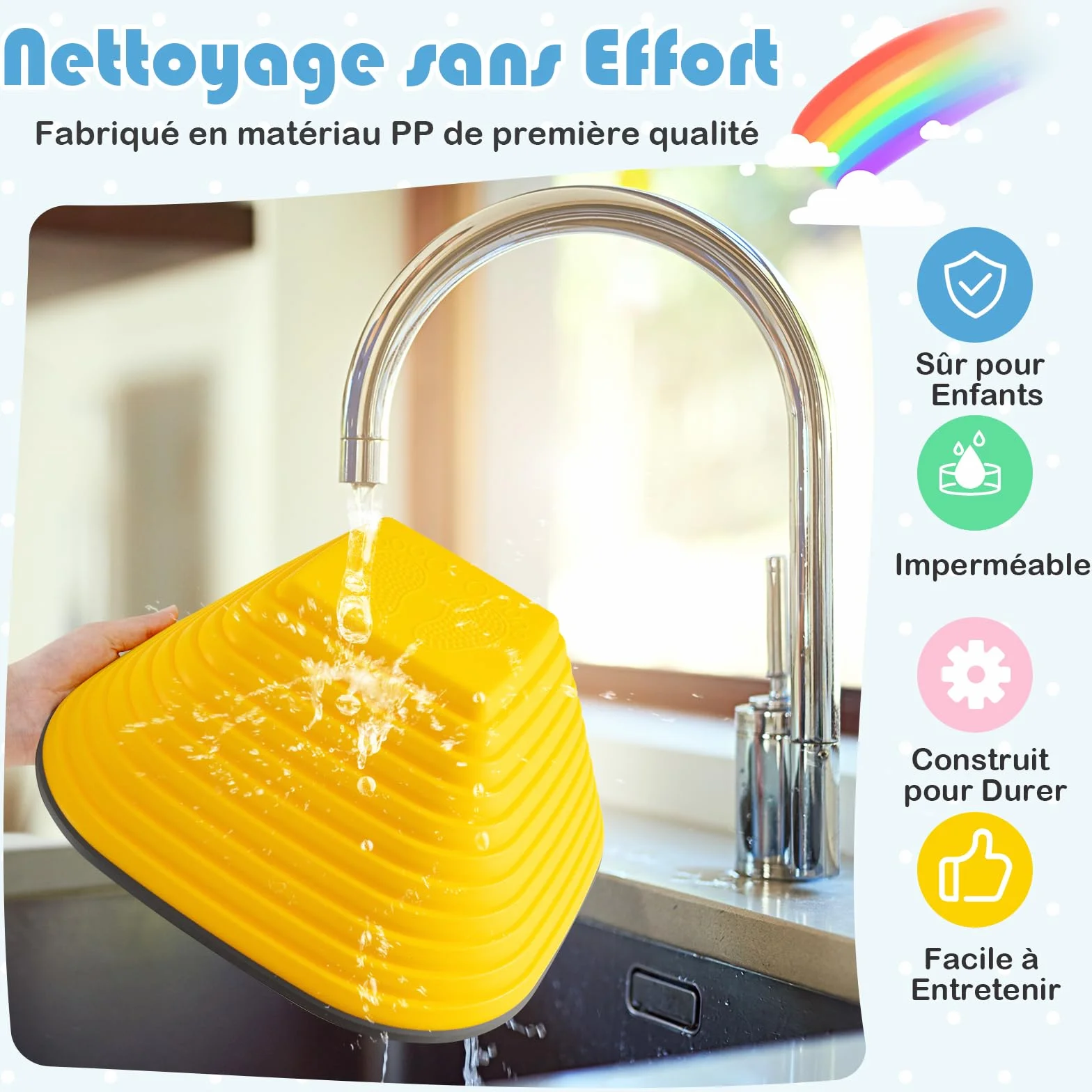 DREAMADE Pierres d'Équilibre Empilables pour Enfants, Parcours de Motricité, Antidérapantes, Jouets Sensoriels 3+