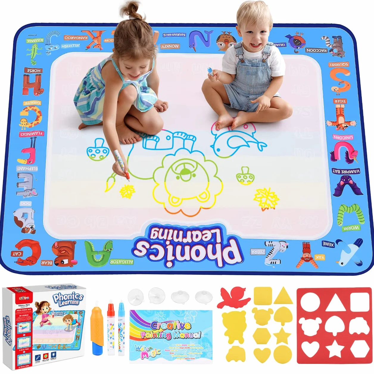 Tapis d'eau EUCOCO Jouet Enfant 1 2 3 Ans Cadeau Enfants Jeux Educatif
