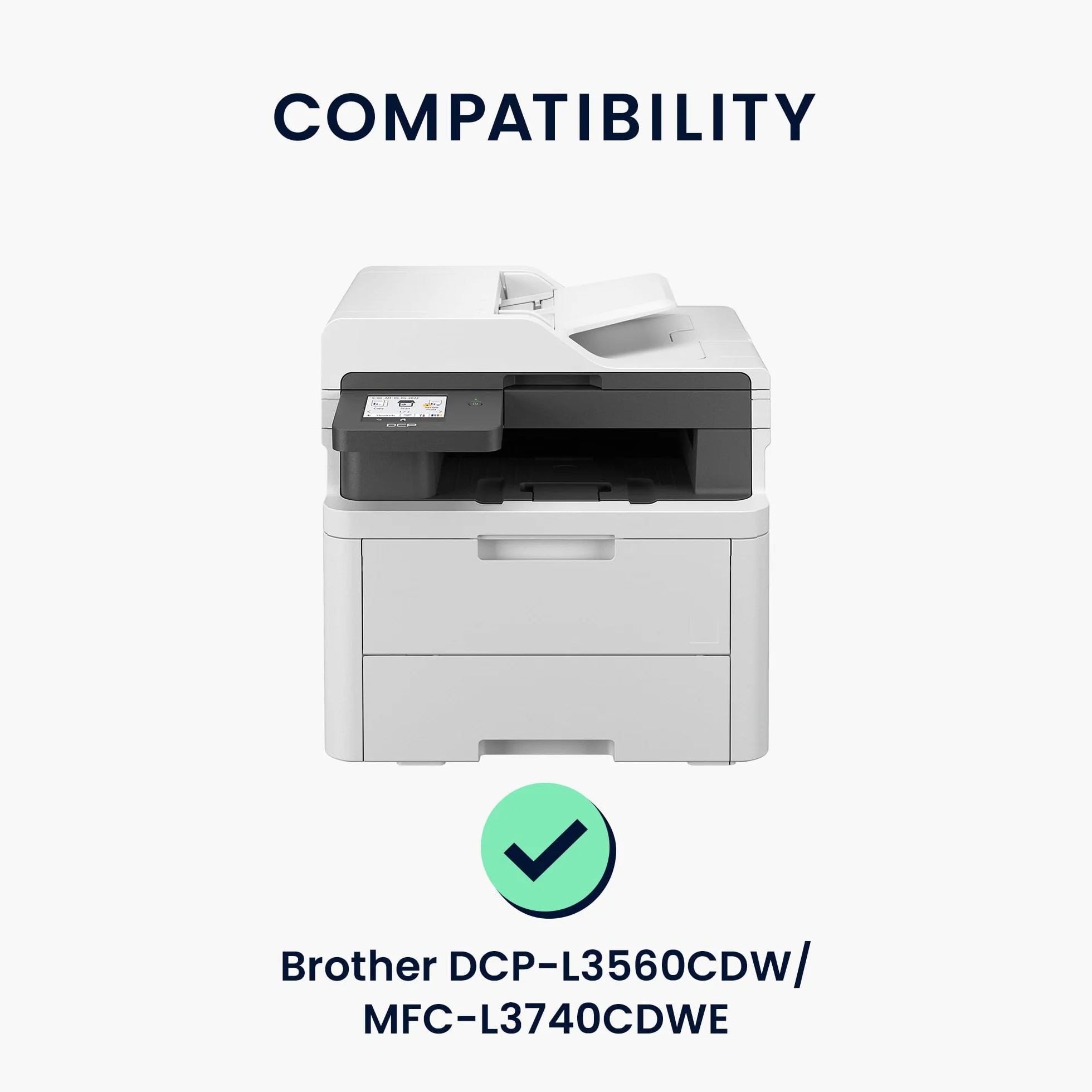 Brother DCP-L3560CDW MFC-L3740CDWE Housse de protection imprimante gris clair kwmobile