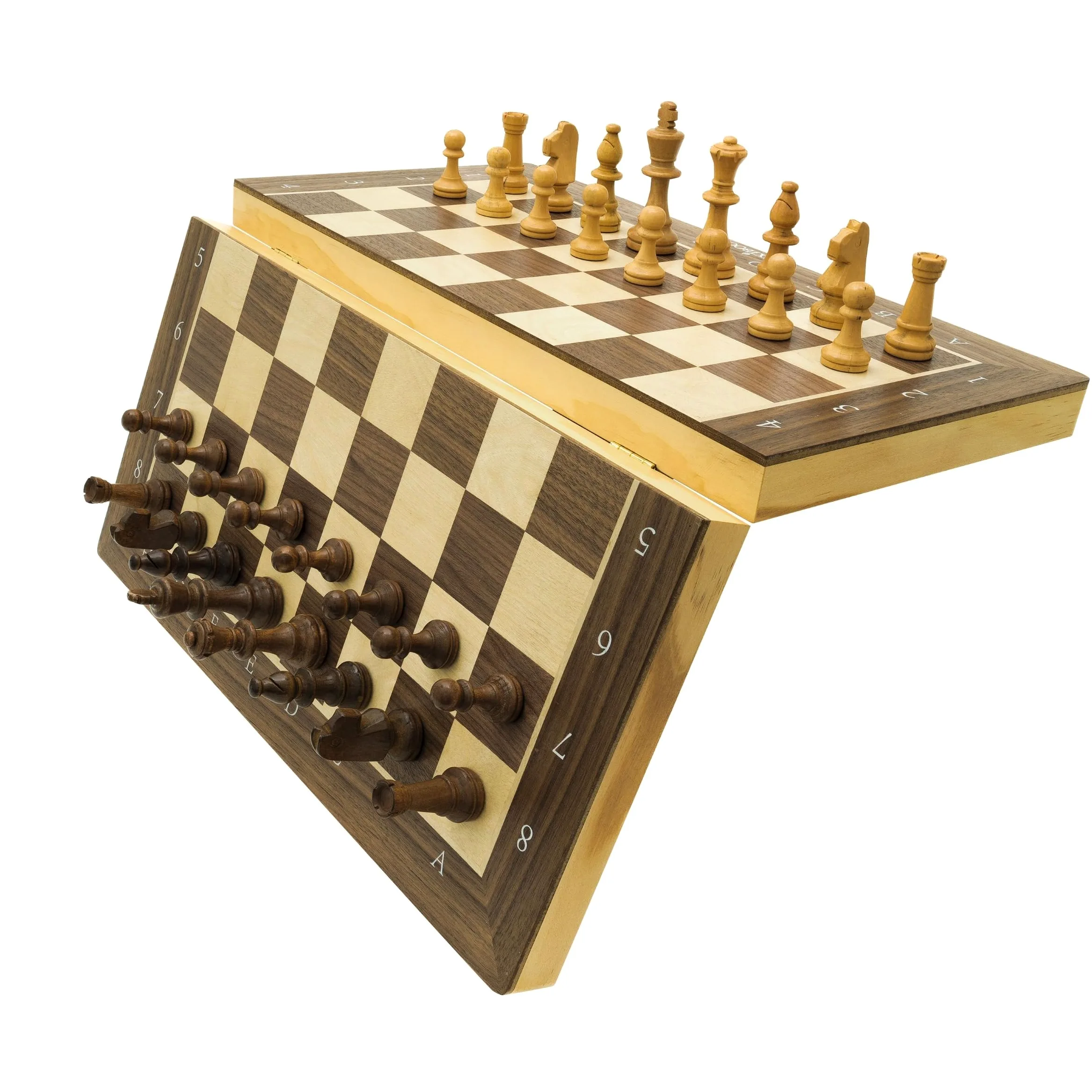 Lexibook, Chessman Géant Pro Jeu d'Échecs Bois, CGM1000LXB | Échiquier en bois pliable avec pièces magnétiques