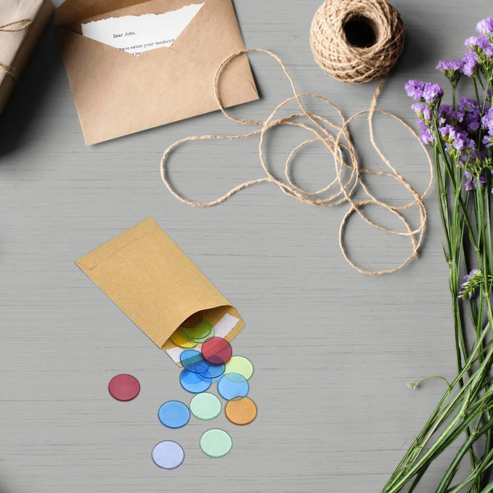 150 mini enveloppes papier kraft autocollantes pour pièces de monnaie, bijoux, timbres