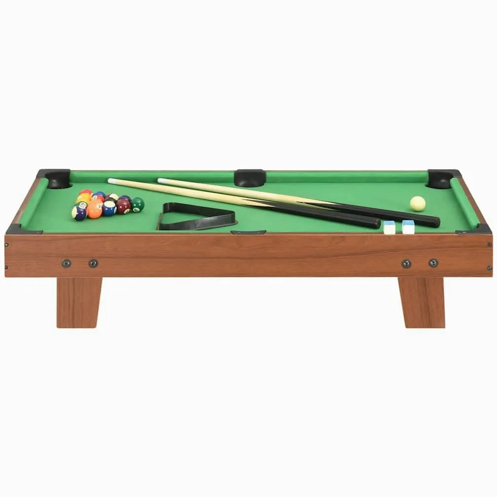 Mini table de billard pour plateau de table, 92 x 52 x 19 cm, table de jeu pour enfants et débutants, ensemble de billard avec queue et balles