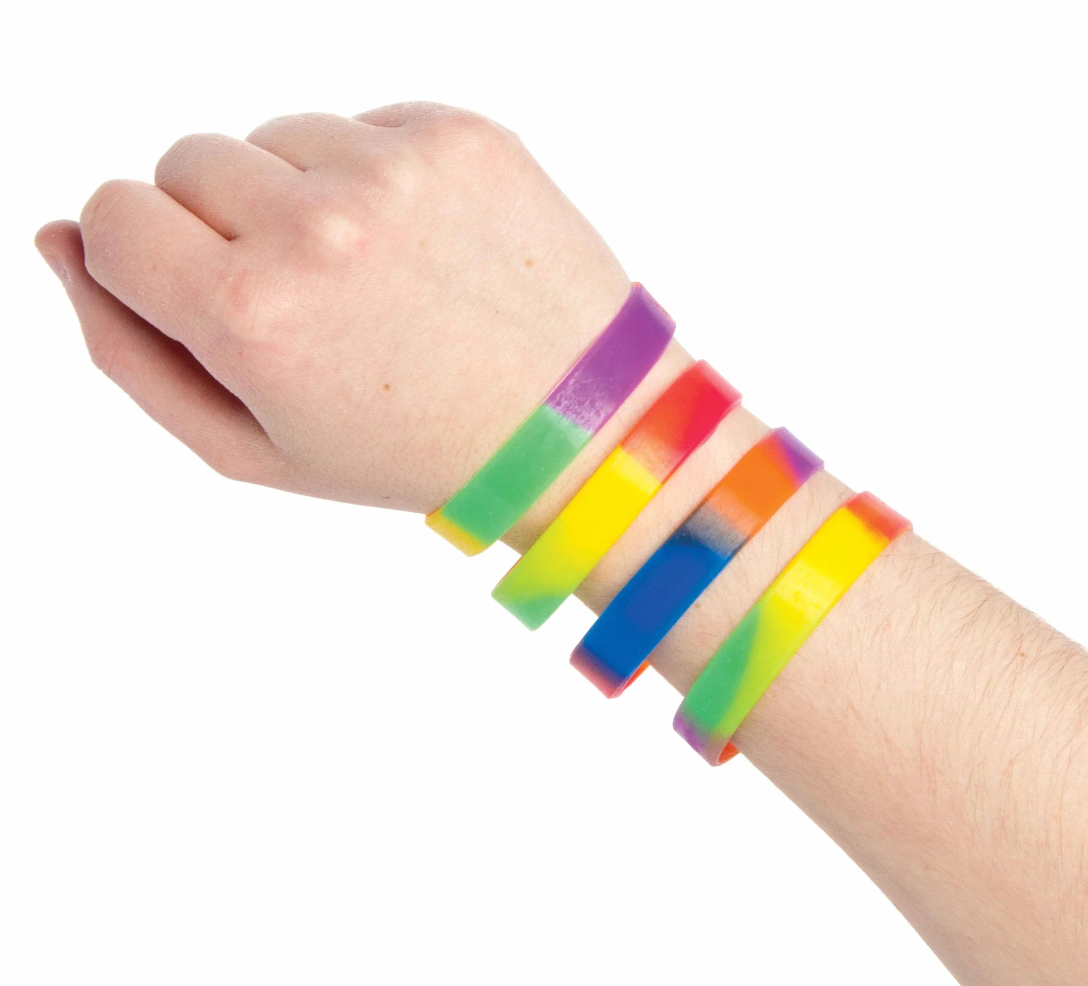 Baker Ross Bracelets en Caoutchouc Multicouleur Lot de 10 Enfants AG758