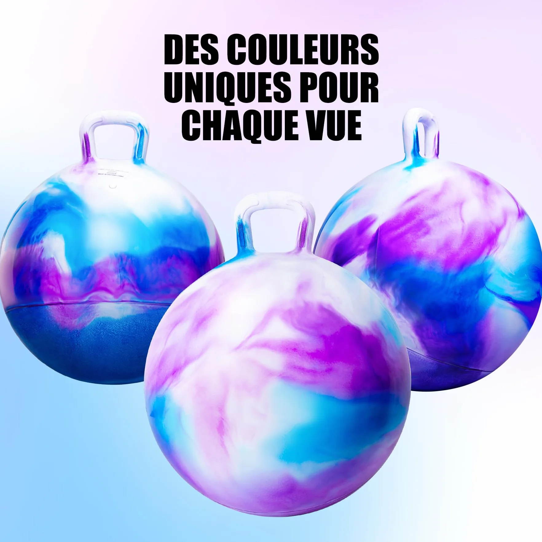 U&C Planet Ballon Sauteur Gonflable 45 cm pour Enfants 100 KG Jouet 3-6 Ans
