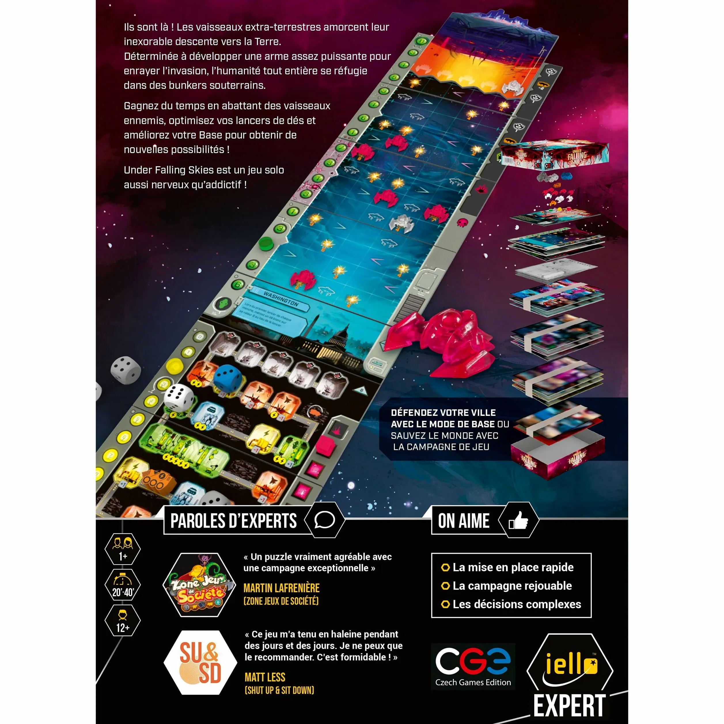 Jeu d'ambiance Iello Under Falling Skies