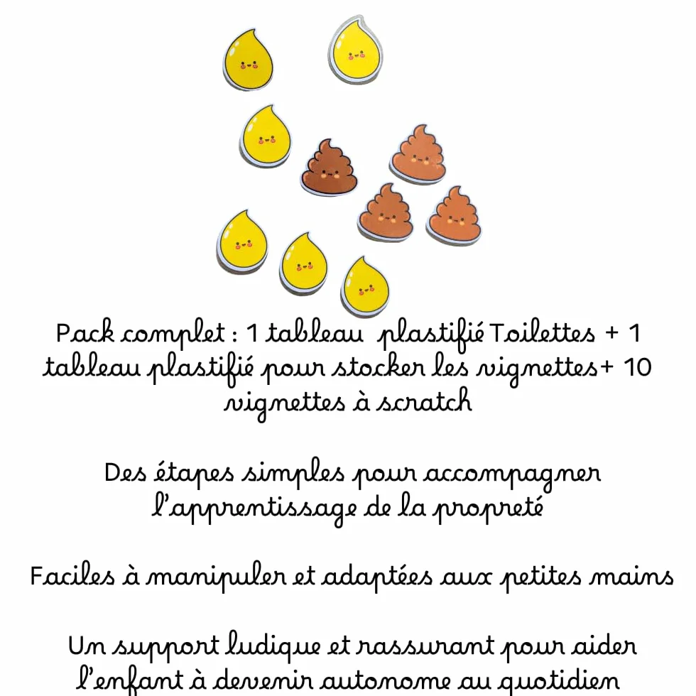 Tableau de Propreté Enfant Routine Toilettes Camion de Pompier Planificateur Visuel Éducatif Autonomie 3 Ans TDAH TSA