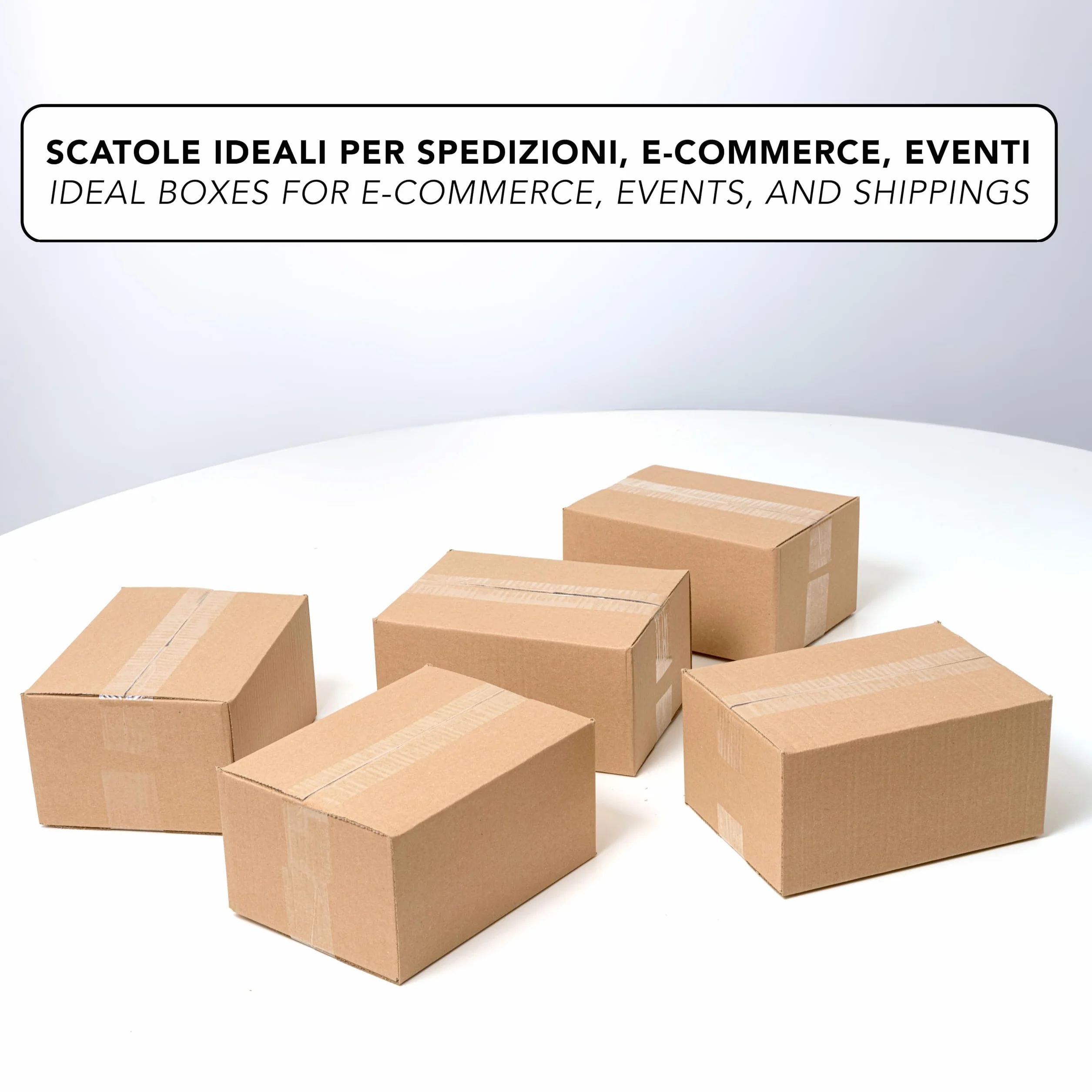 IPEA Boîtes en Carton 25 x 18 x 12 cm 10 Pièces pour Expéditions E-Commerce Emballage