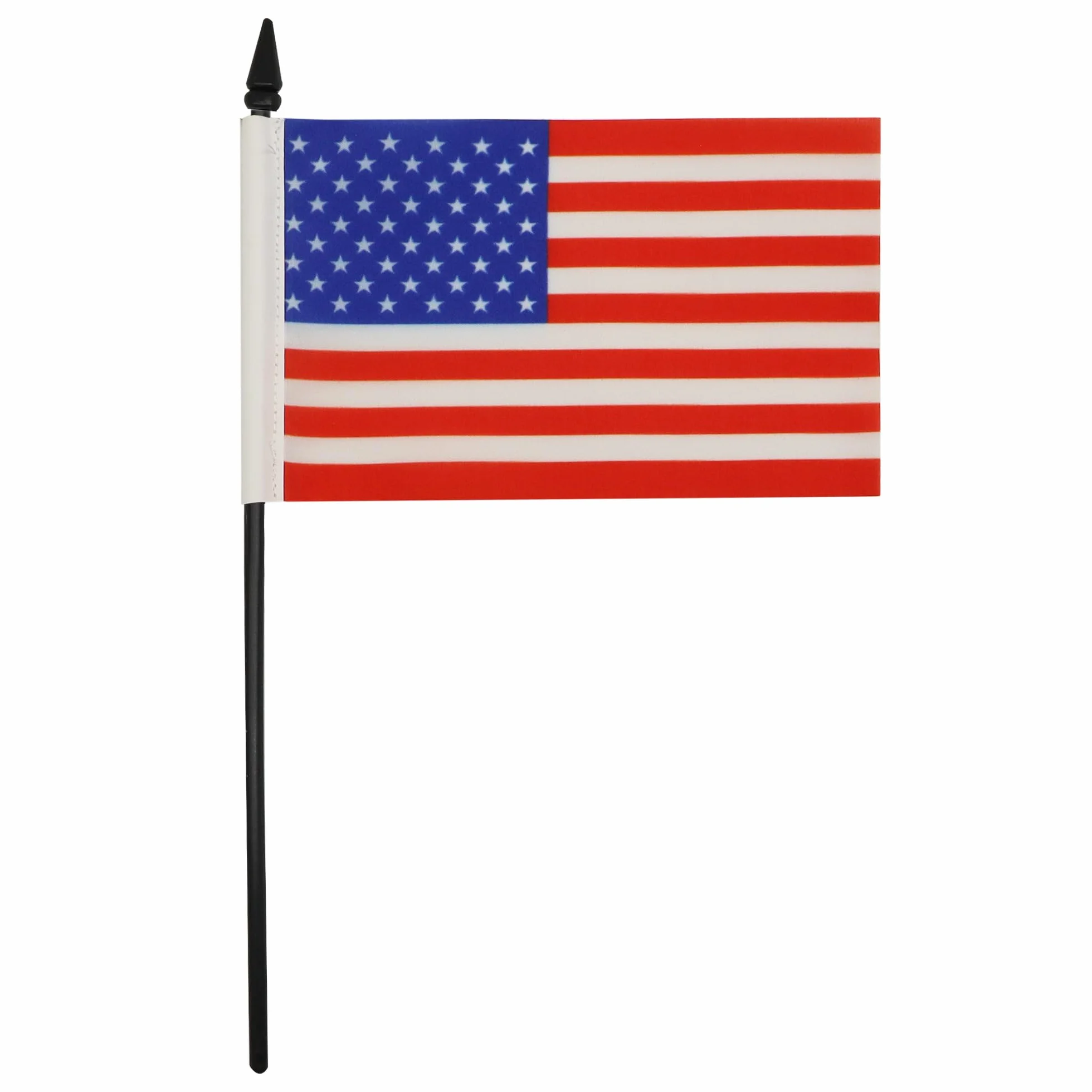 AZ FLAG Drapeau De Table Etats-Unis 15x10 cm Mini Drapeau Américain Bureau 100% Polyester Hampe 25cm Socle Plastique Noir