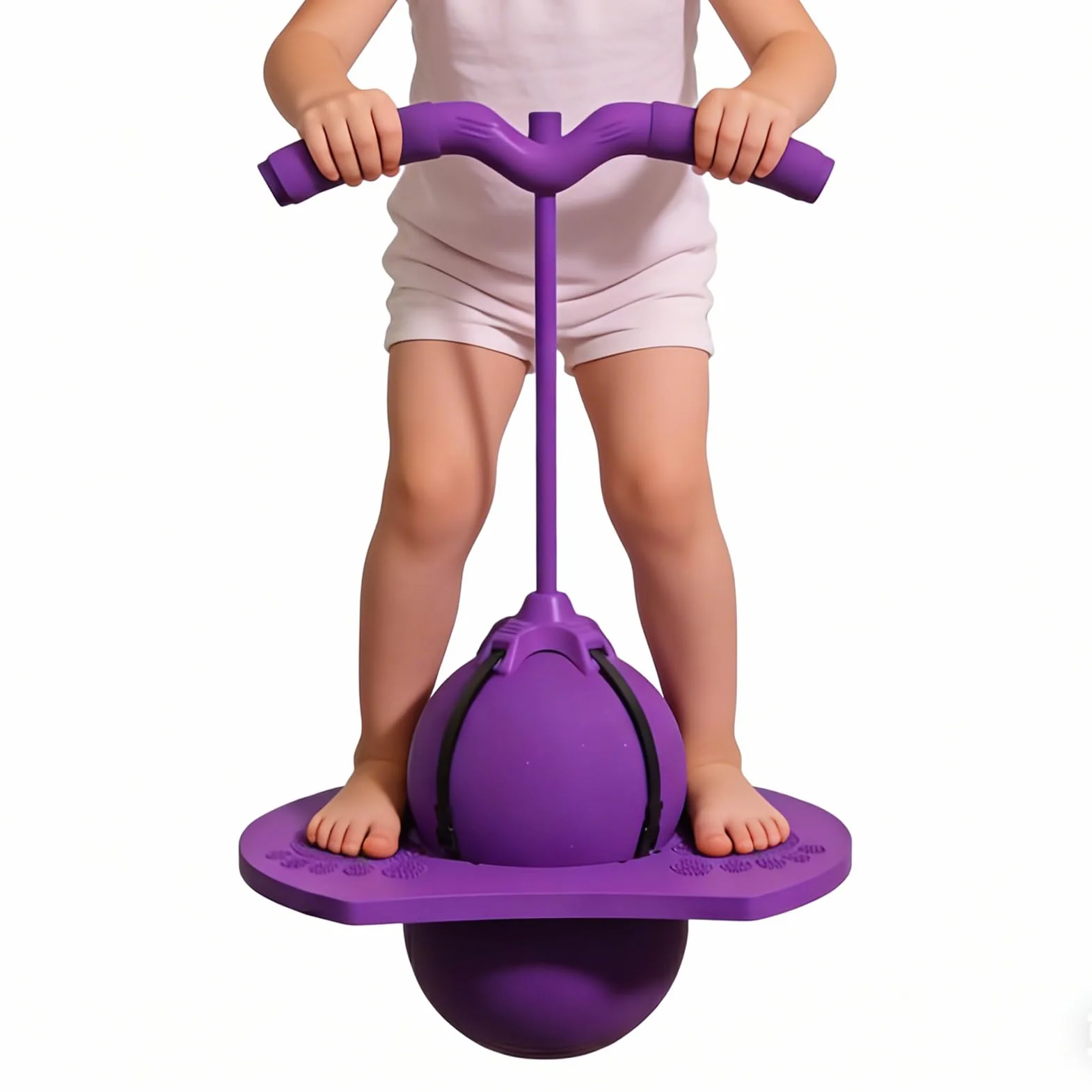 Ballon d'Équilibre Enfant, Balle de Saut avec Poignée, Jouet Sauteur pour Filles et Garçons