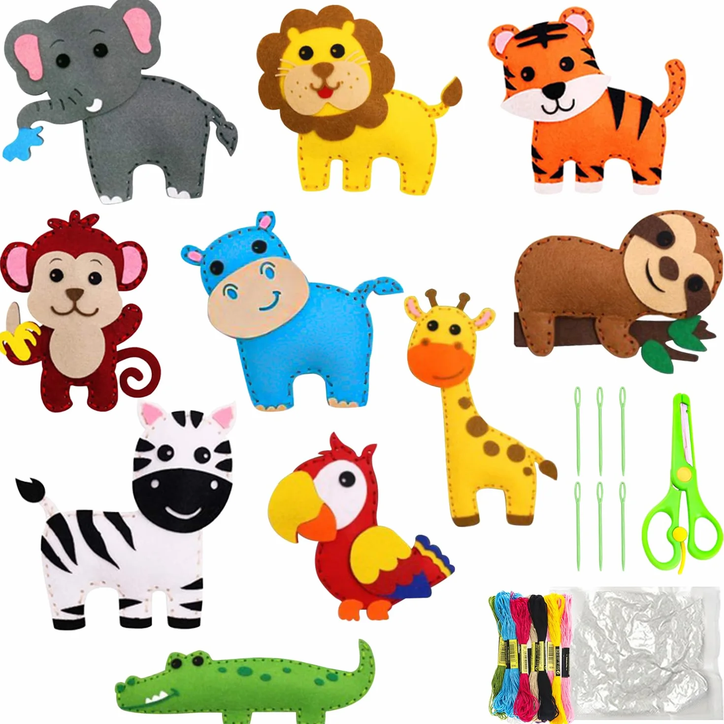 Kit de Couture Enfant Feutre Animal - Adapté aux Débutants
