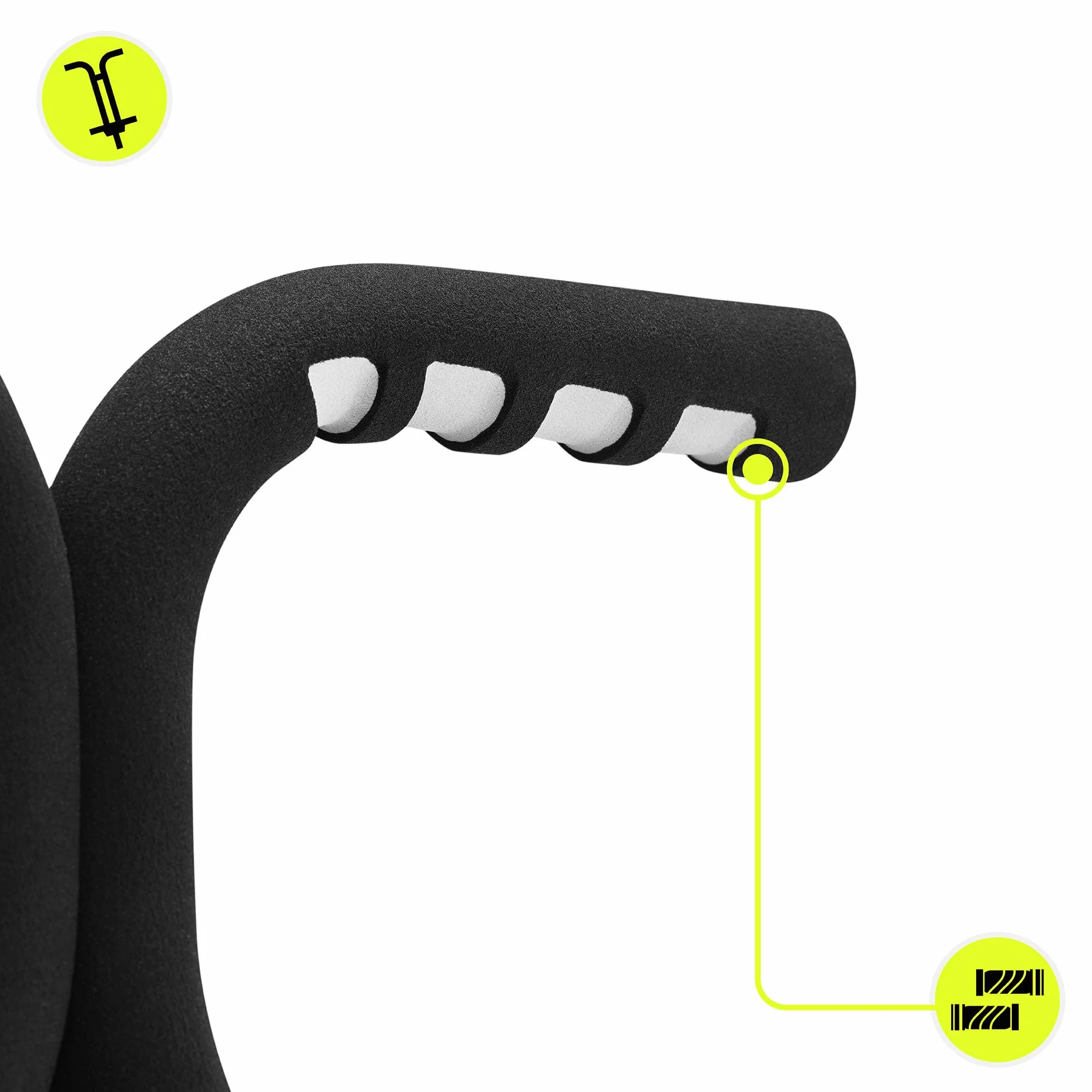 HyperMotion POGO Bâton Sauteur Jeunes 9-14 Ans Appareil Entraînement 50 kg Structure Légère 2,35 kg Mécanisme Ressort Noir