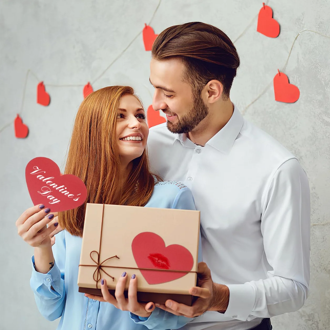 Tofficu Lot de 40 découpes en forme de cœur – Cartes en forme de cœur Saint Valentin, papier rouge pour décorations