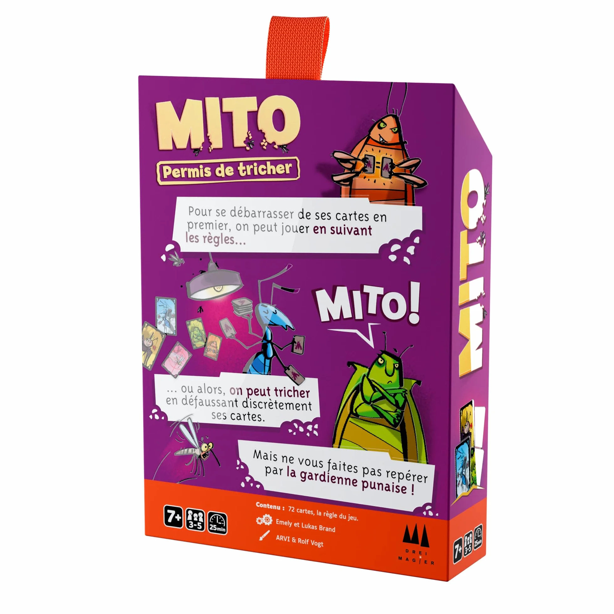 GIGAMIC Mito Jeu de société de cartes dès 7 ans jeu de bluff pour 3-5 joueurs 15 min