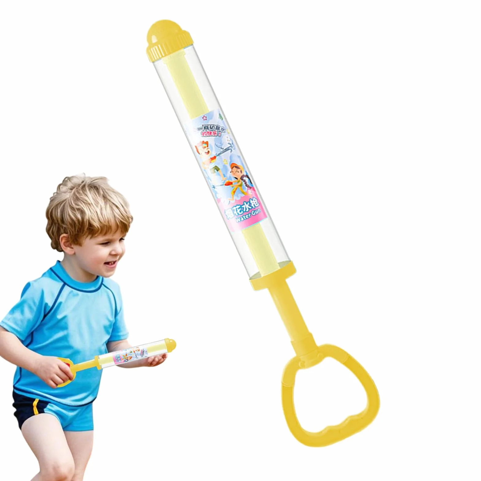 Fontaine d'eau, Jeu de Piscine avec Pistolet à Eau Amovible, Accessoire Sécurisé pour Fêtes Aquatiques