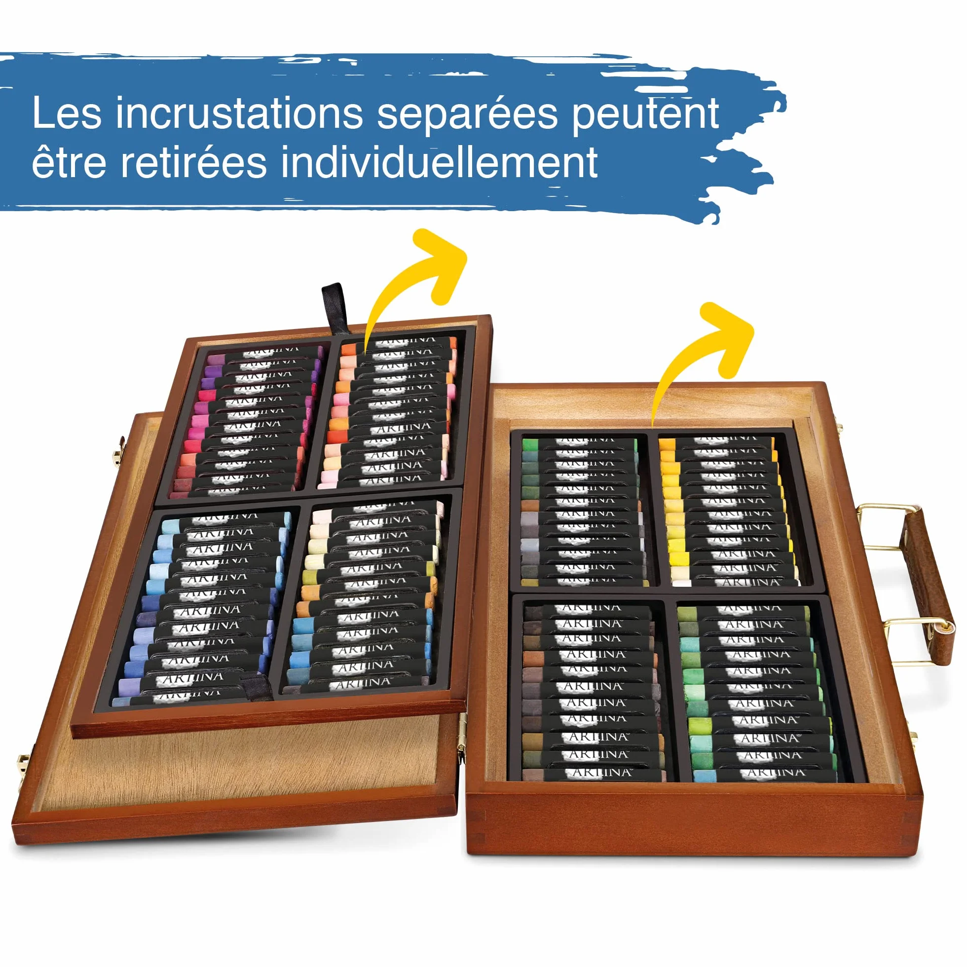 Artina Set de craies Pastilo 96 couleurs coffret certifié FSC