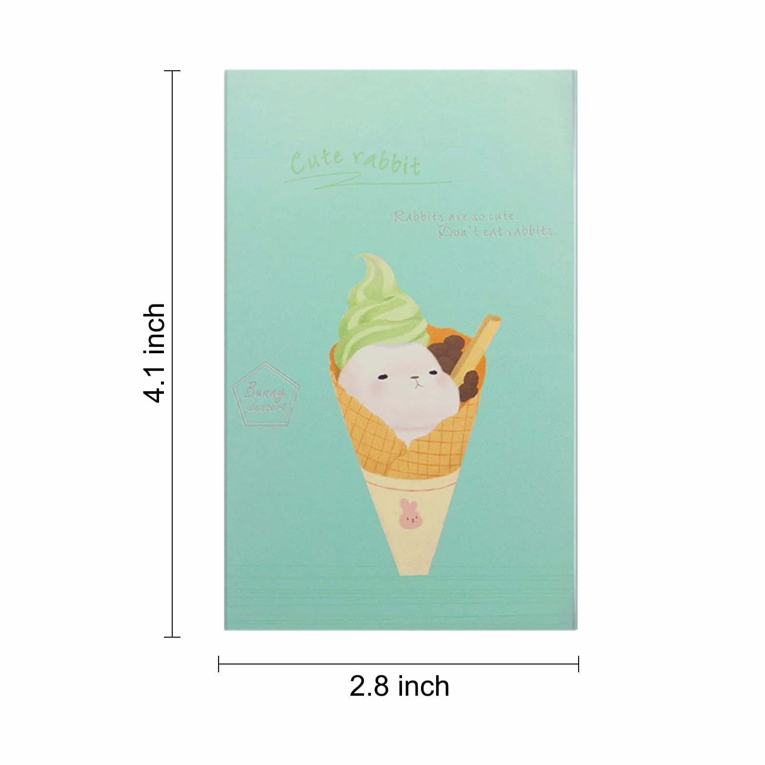 Bloc Note A7 10,5 x 7 cm Carnet de Poche 16 Pièces Couverture Colorée Animaux Dessins Animés