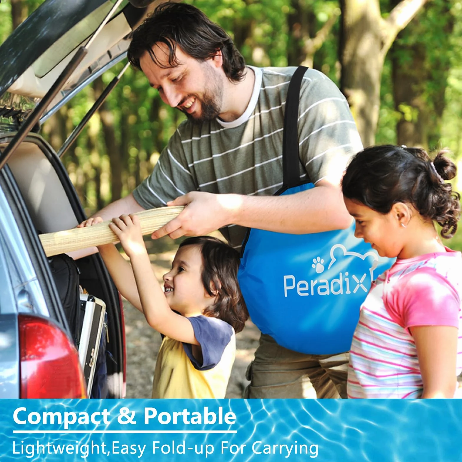 Peradix Splash Pool tente de plage 4 en 1 pour bébé avec abri solaire UV auvent moustiquaire pop-up portable
