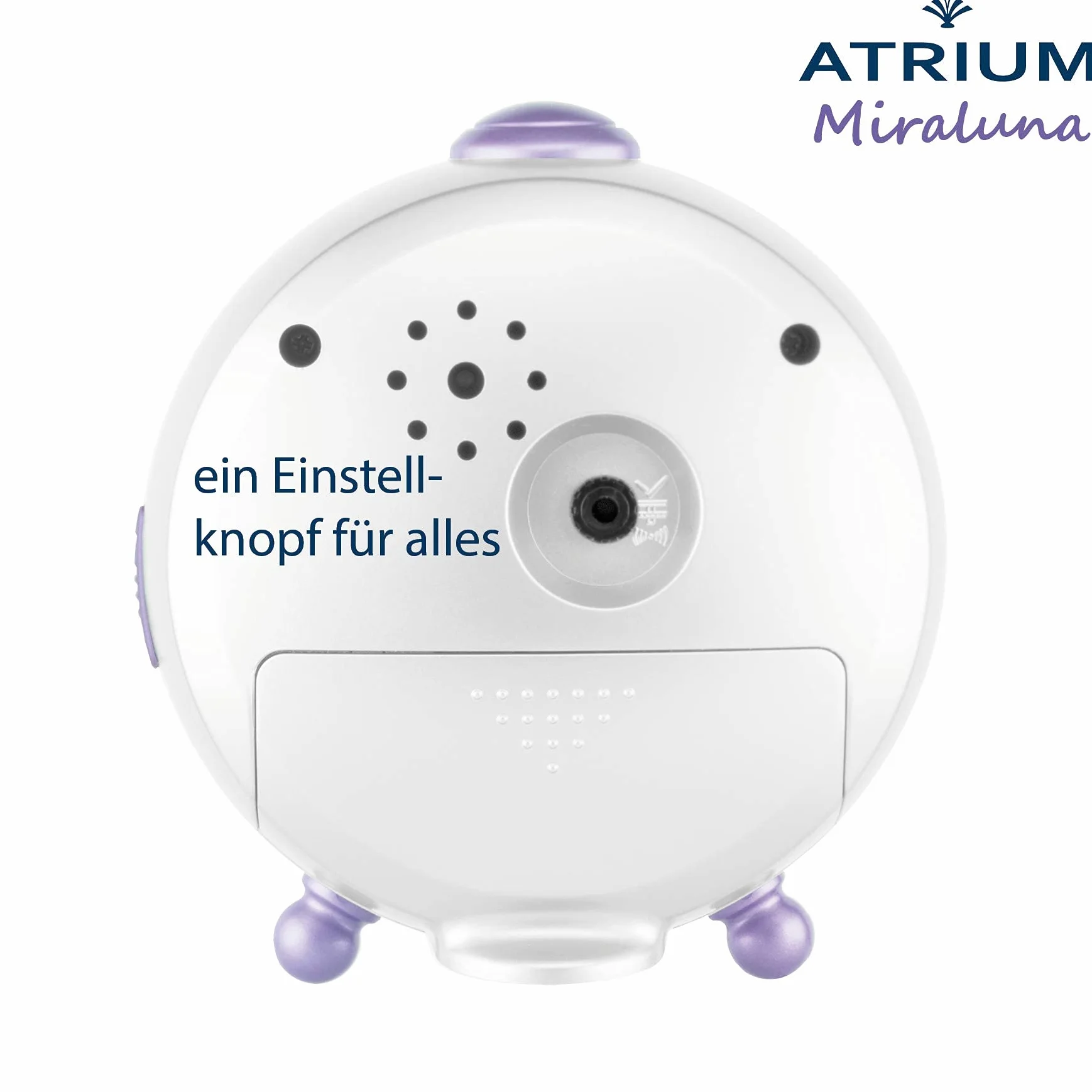 Atrium Miraluna A932-0 Réveil enfant fée licorne quartz lumineux snooze blanc
