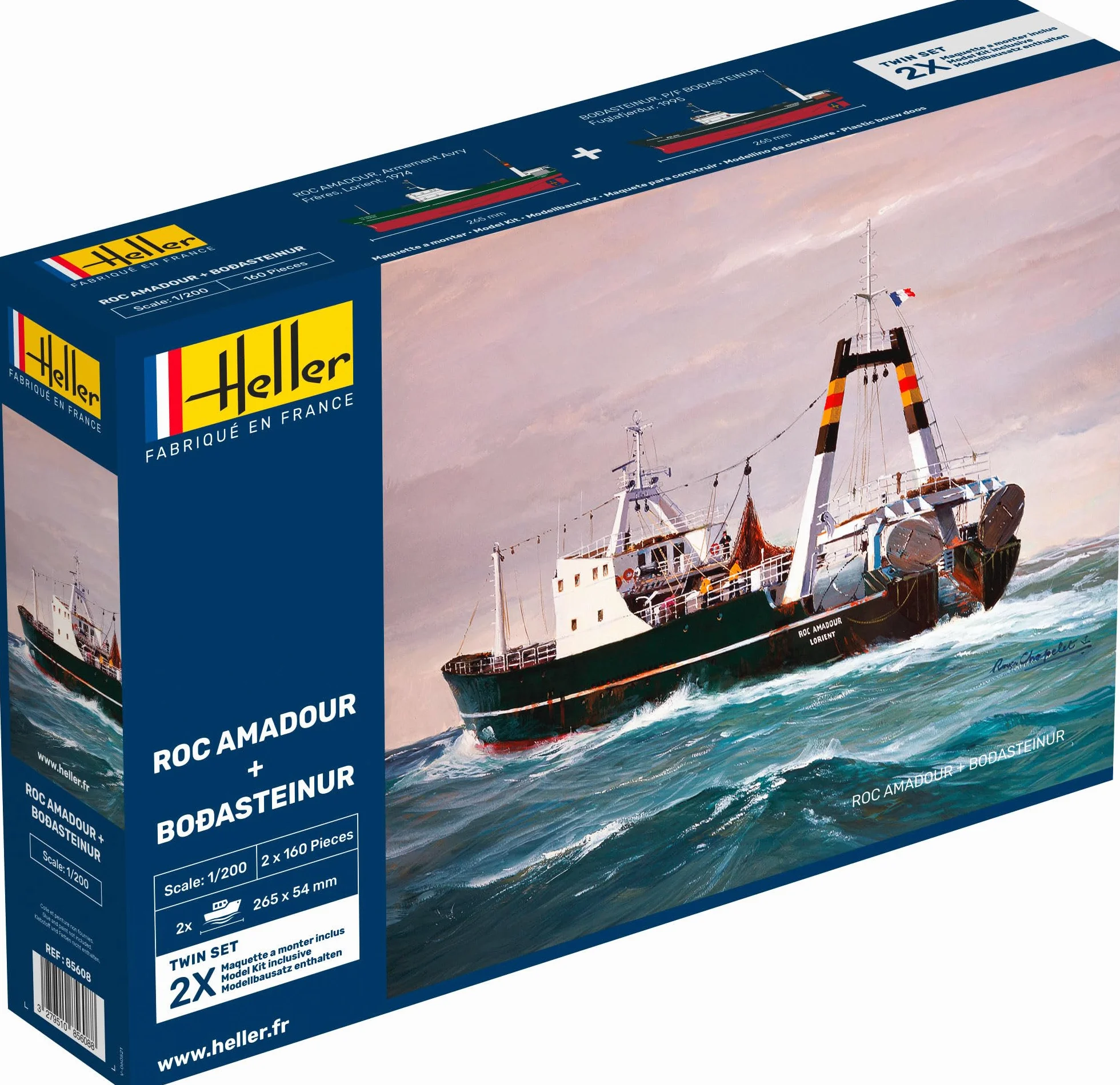 HELLER JOUSTRA Maquette Bateau Roc Amadour Bodasteinur Twinset