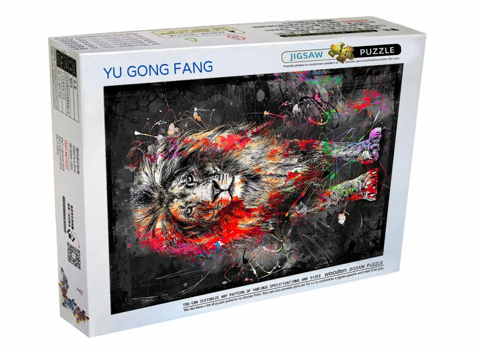 Puzzle de 3000 pièces Doodle Cadeau de Lion coloré pour Toute la Famille