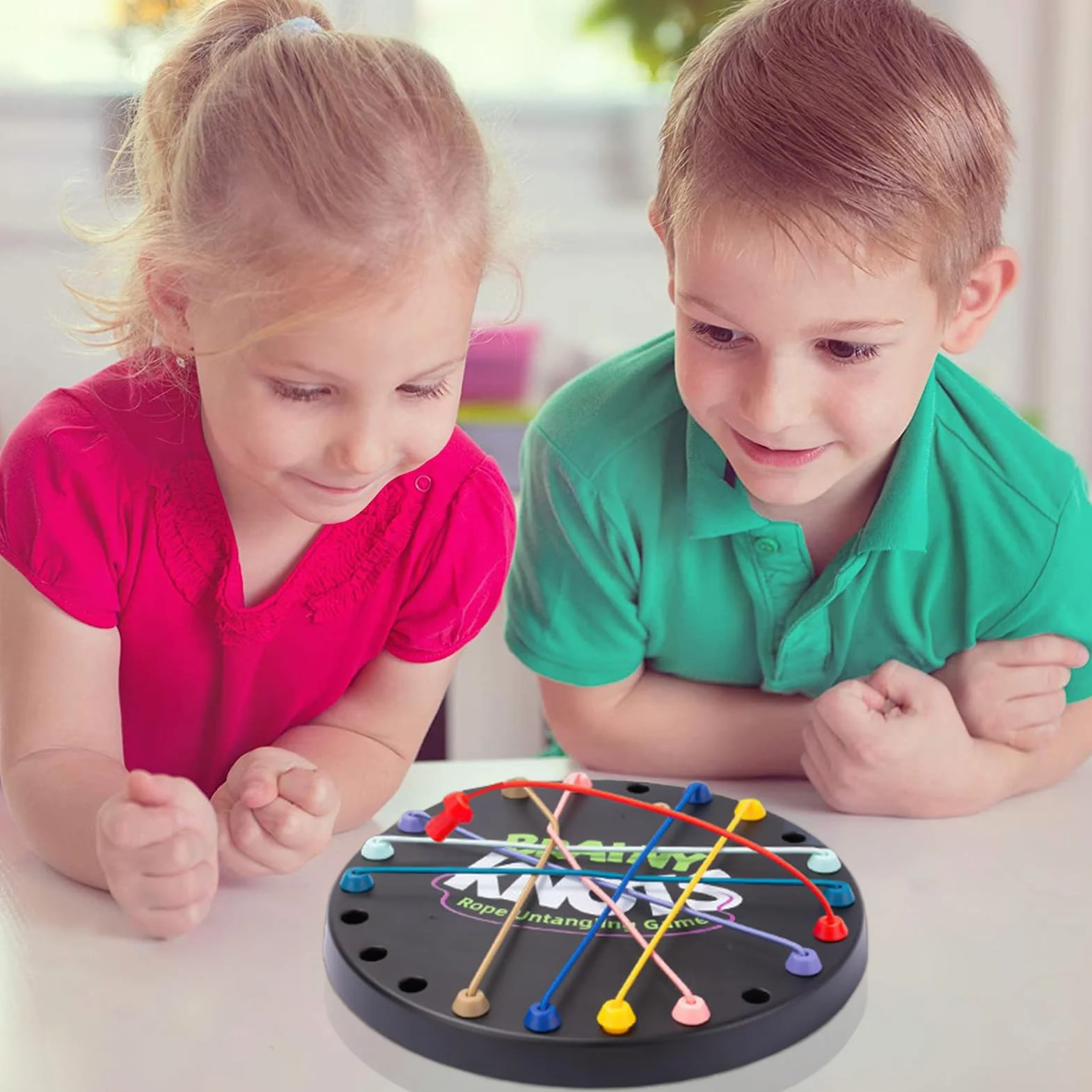Brainy Knots Jeu De Puzzle De Corde, Stratégie Cérébrale À Cordes Torsadée, Jeux De Société De Puzzles Logiques