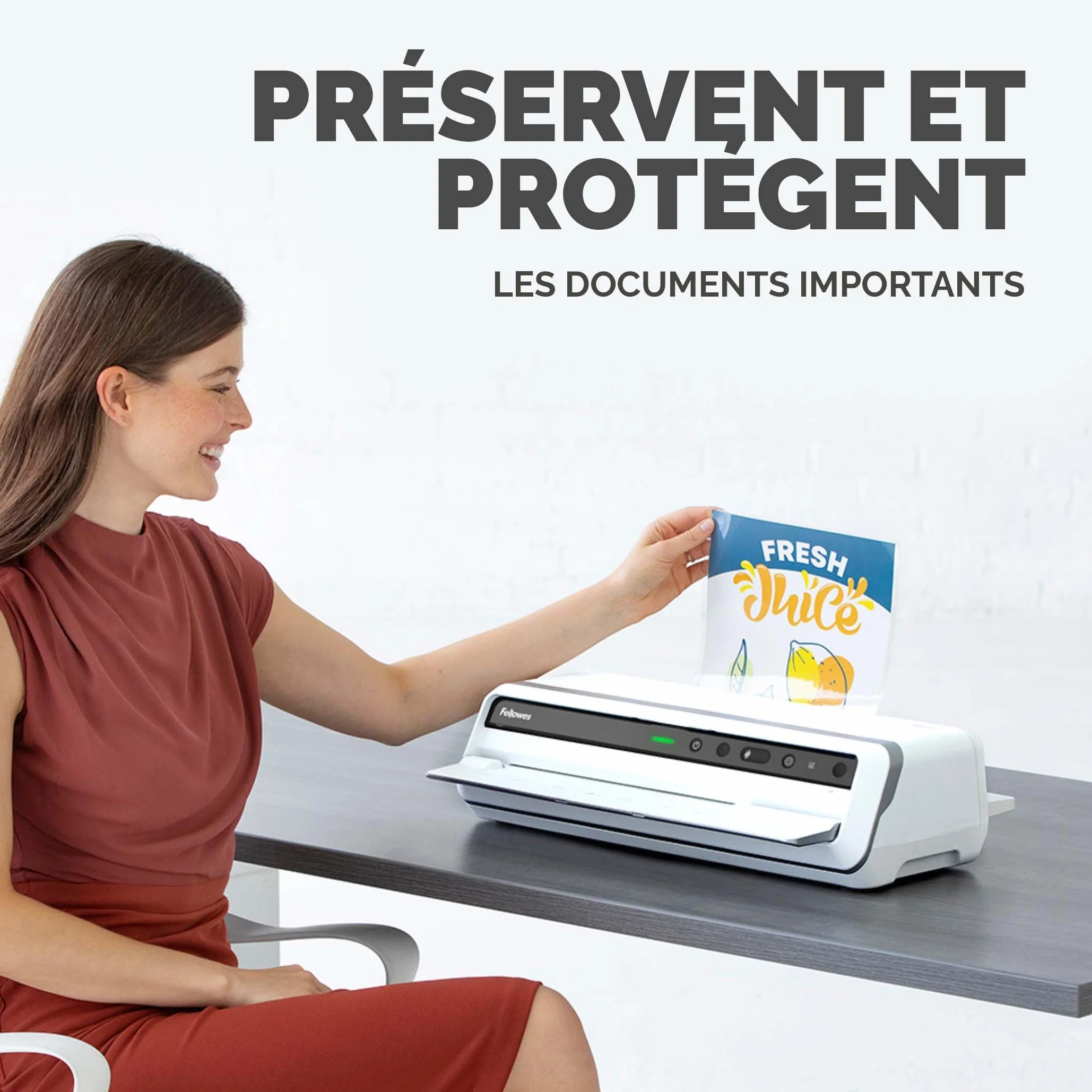 Fellowes pochettes de plastification Admire A4 80 microns lot de 25 brillant