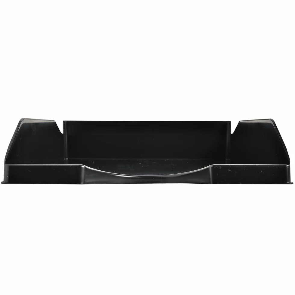 Exacompta ECOTRAY Lot de 10 corbeilles à courrier 34 x 25 x 6,5 cm noir A4+ Ange Bleu