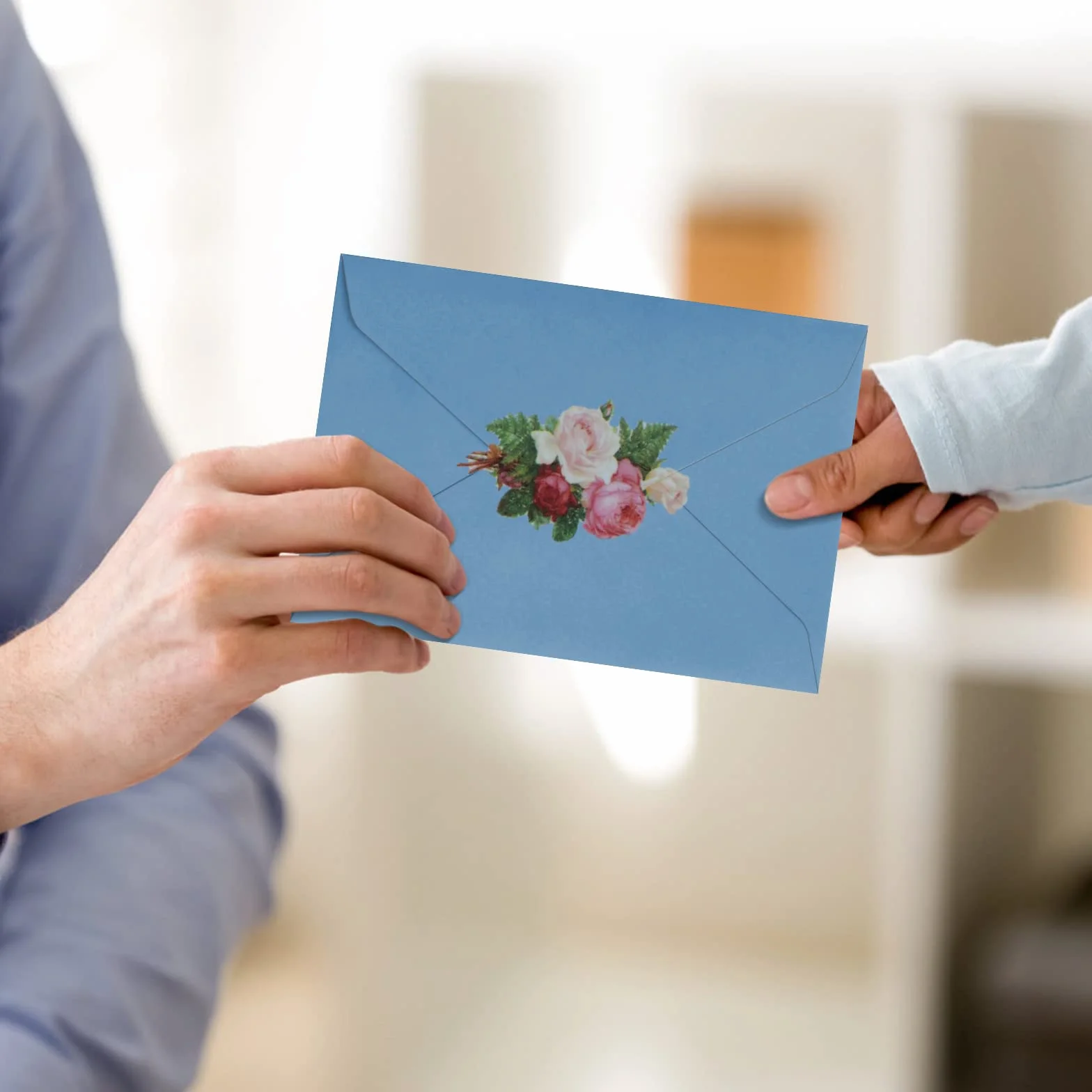 Papier à lettre et enveloppes Lot de 36 avec autocollants pour mariage