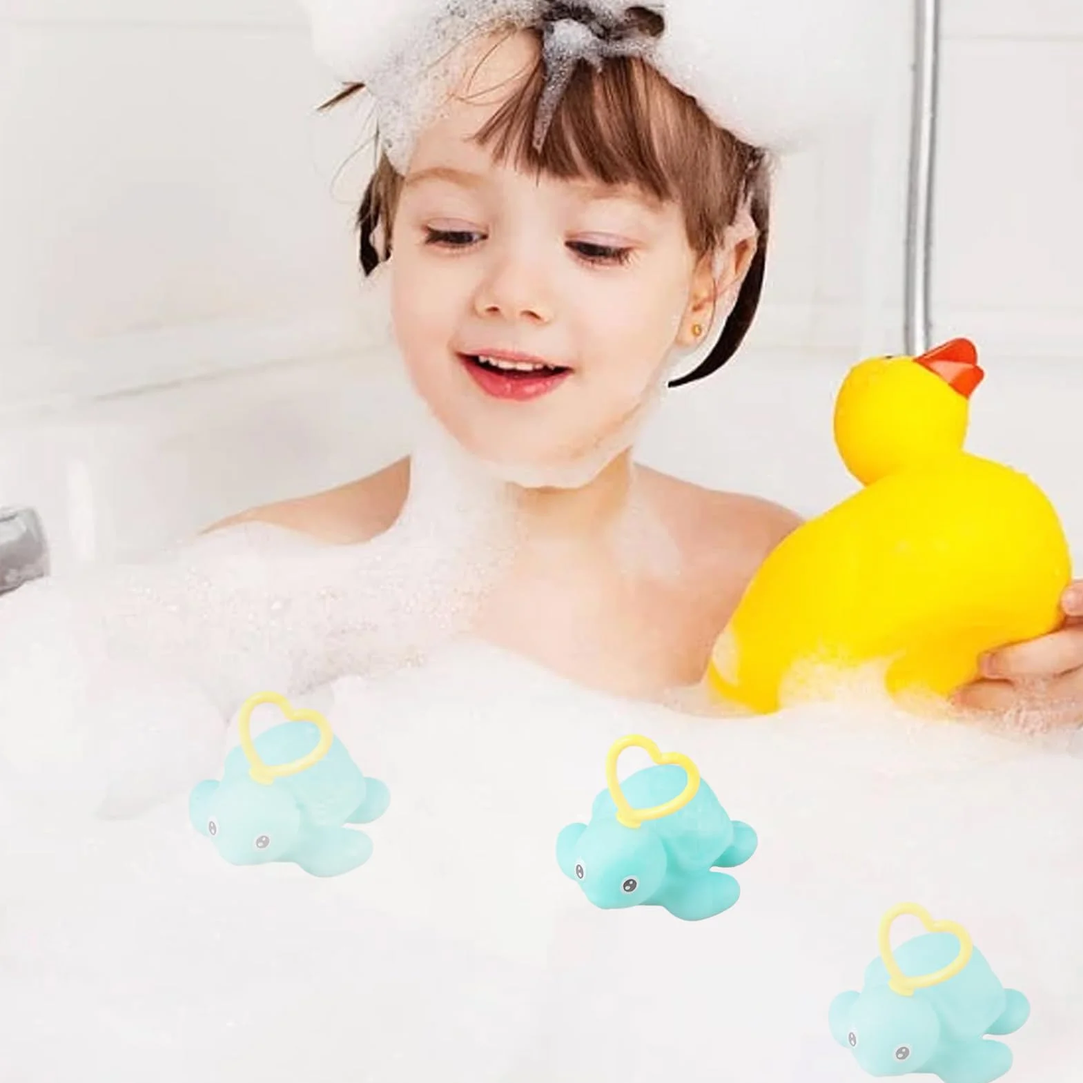 Jeu De Pêche Au Canard 20 Canards en Jaune Flottants Spongieux Développement Sensoriel