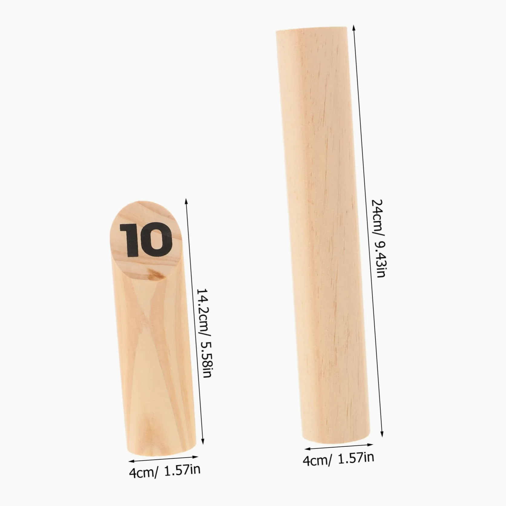 BESTonZON Jeu de Lancer en Bois Numéroté Finlandais pour Garçon et Filles et Adultes, Jouet Interactif D'extérieur en Bois, Ensemble Complet pour Jeux de Travail D'équipe
