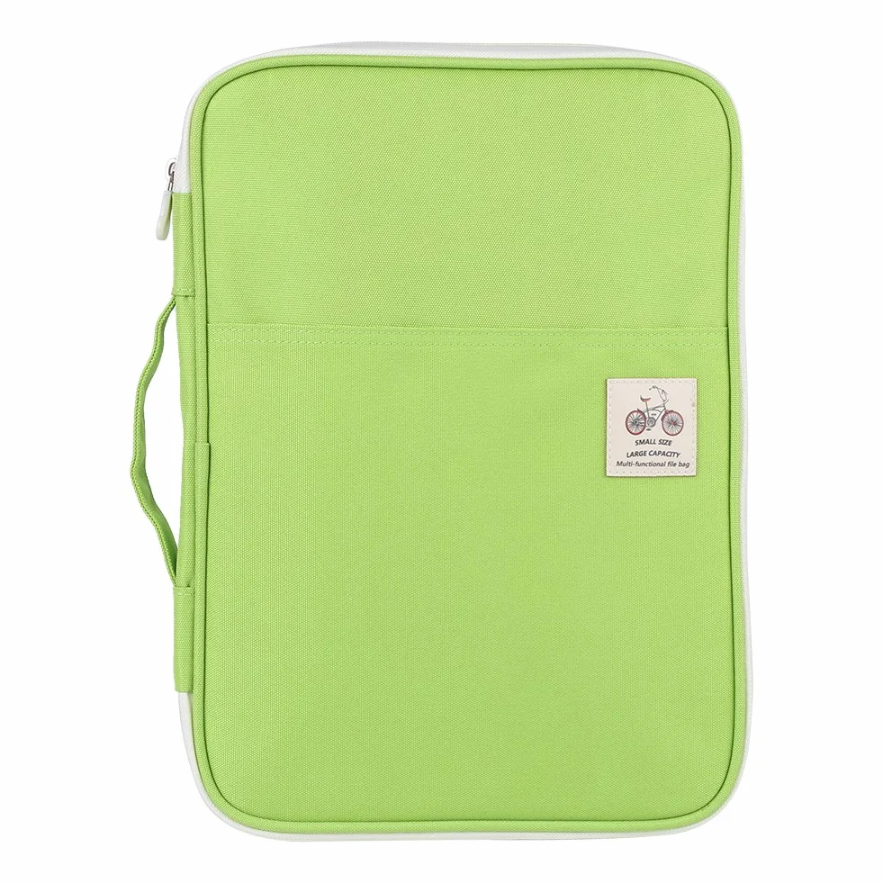 Portfolio Dossier de présentation business Sac de Document A4 Multifonctionnel 35 x 25 x 3,5cm Vert