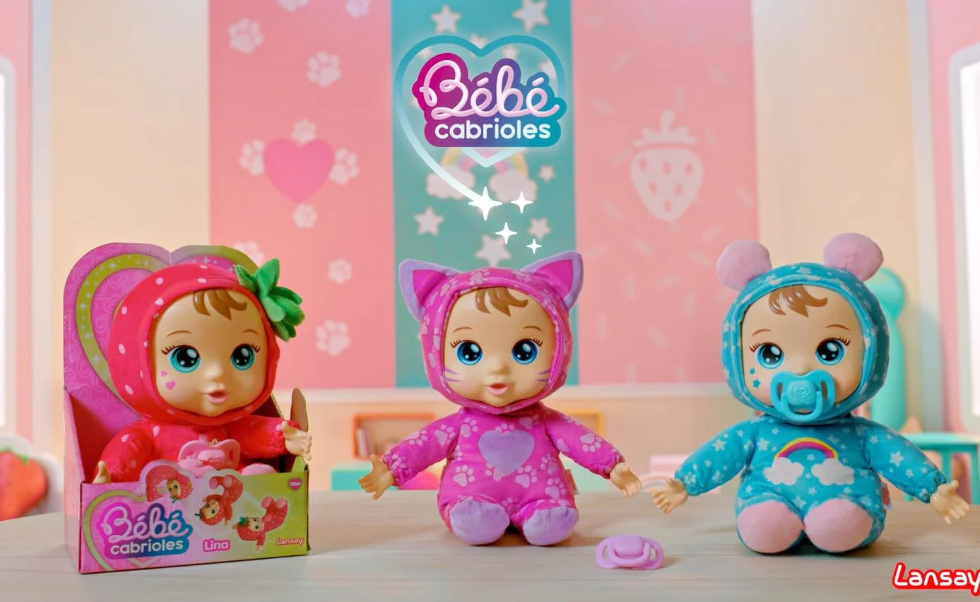 Lansay Mon BÉBÉ CABRIOLES Mimi Le Chat Poupée Interactive Pyjama Chaton Jouet Éveil 2 Ans+