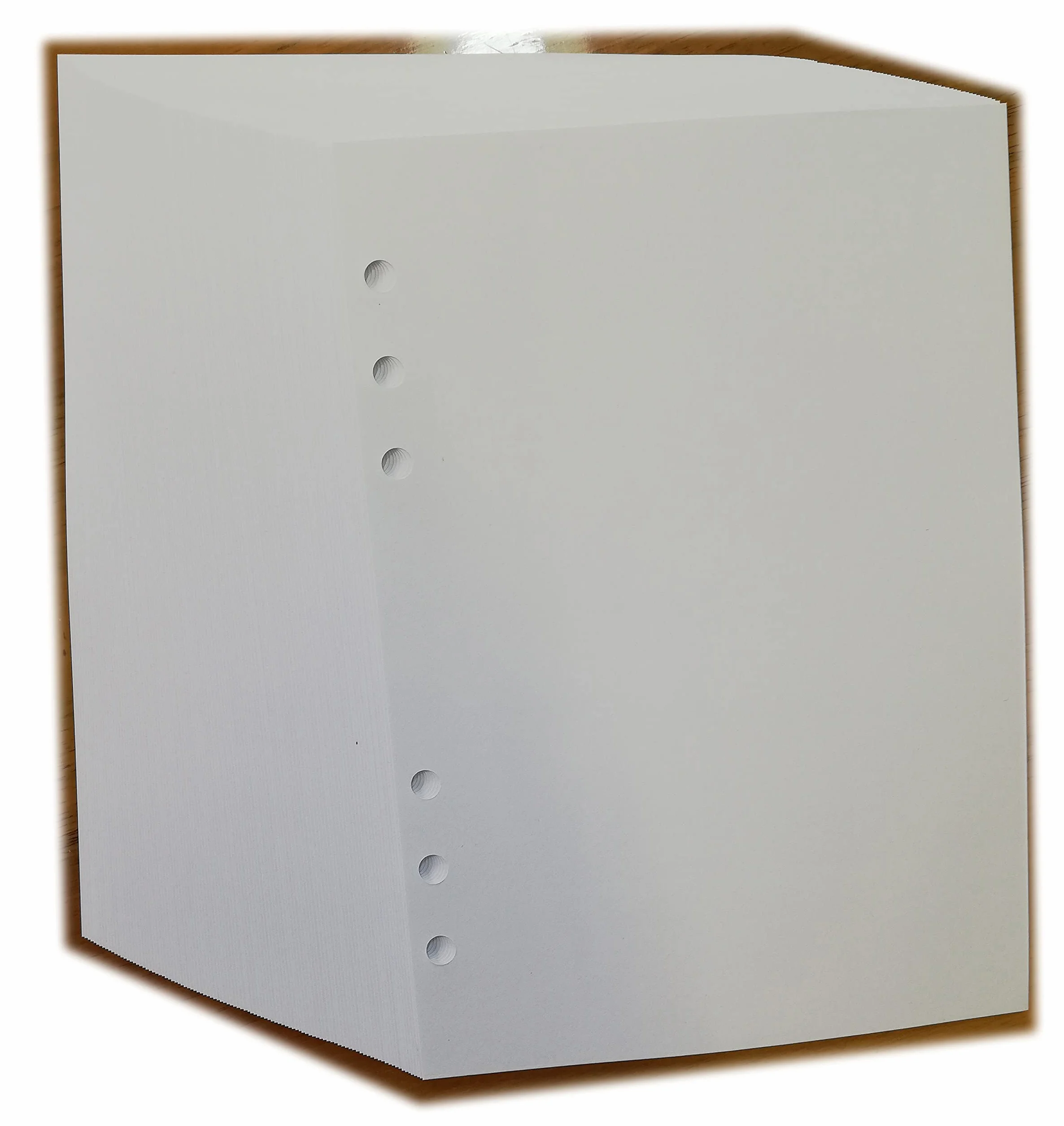 Papier épais 120 g/m² 100 feuilles blanches A5 6 trous 14,5 x 20,5 cm pour agenda 6 anneaux