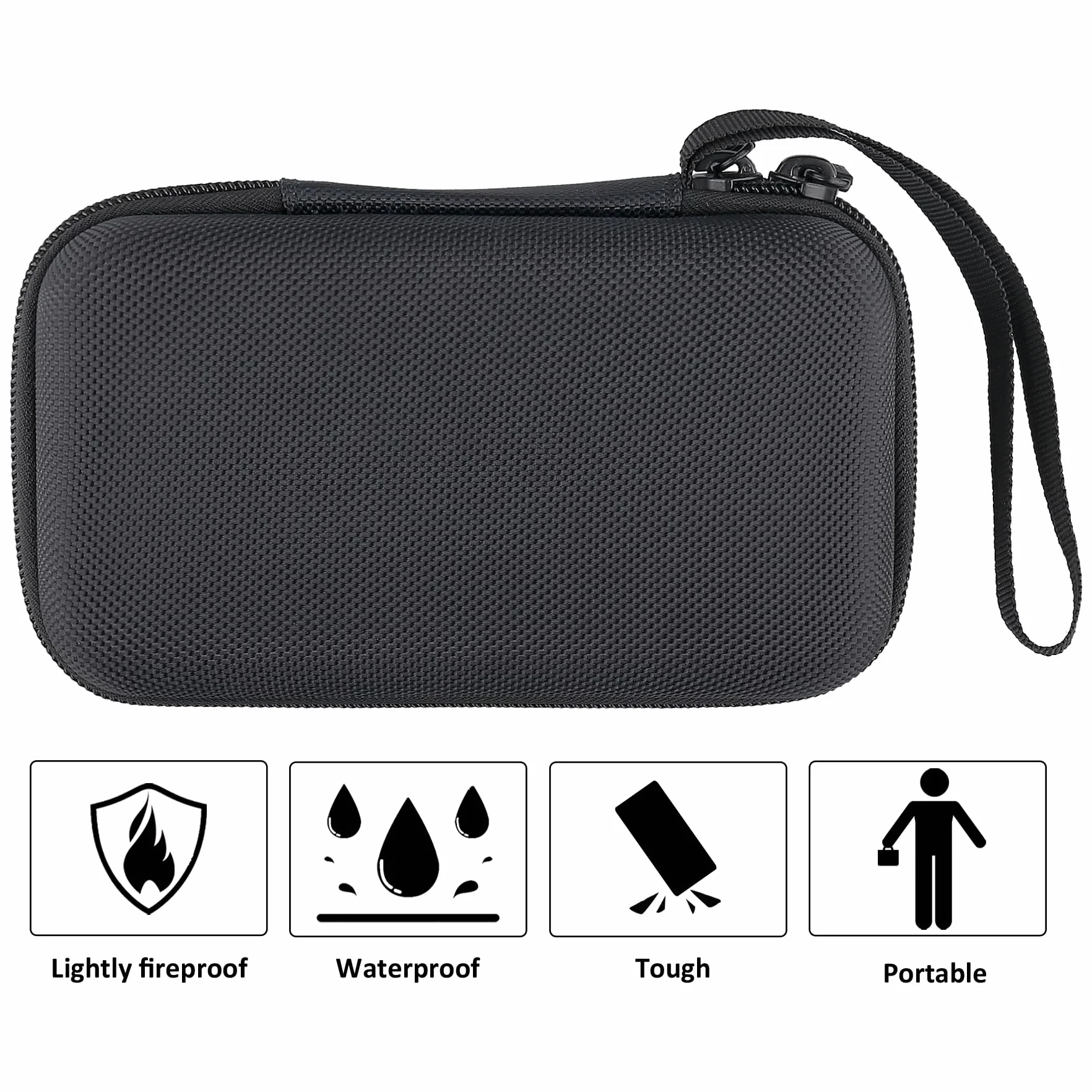 co2CREA Dur Étui de Voyage Rigide pour Zoom R4 MultiTrak Enregistreur Portable Audio