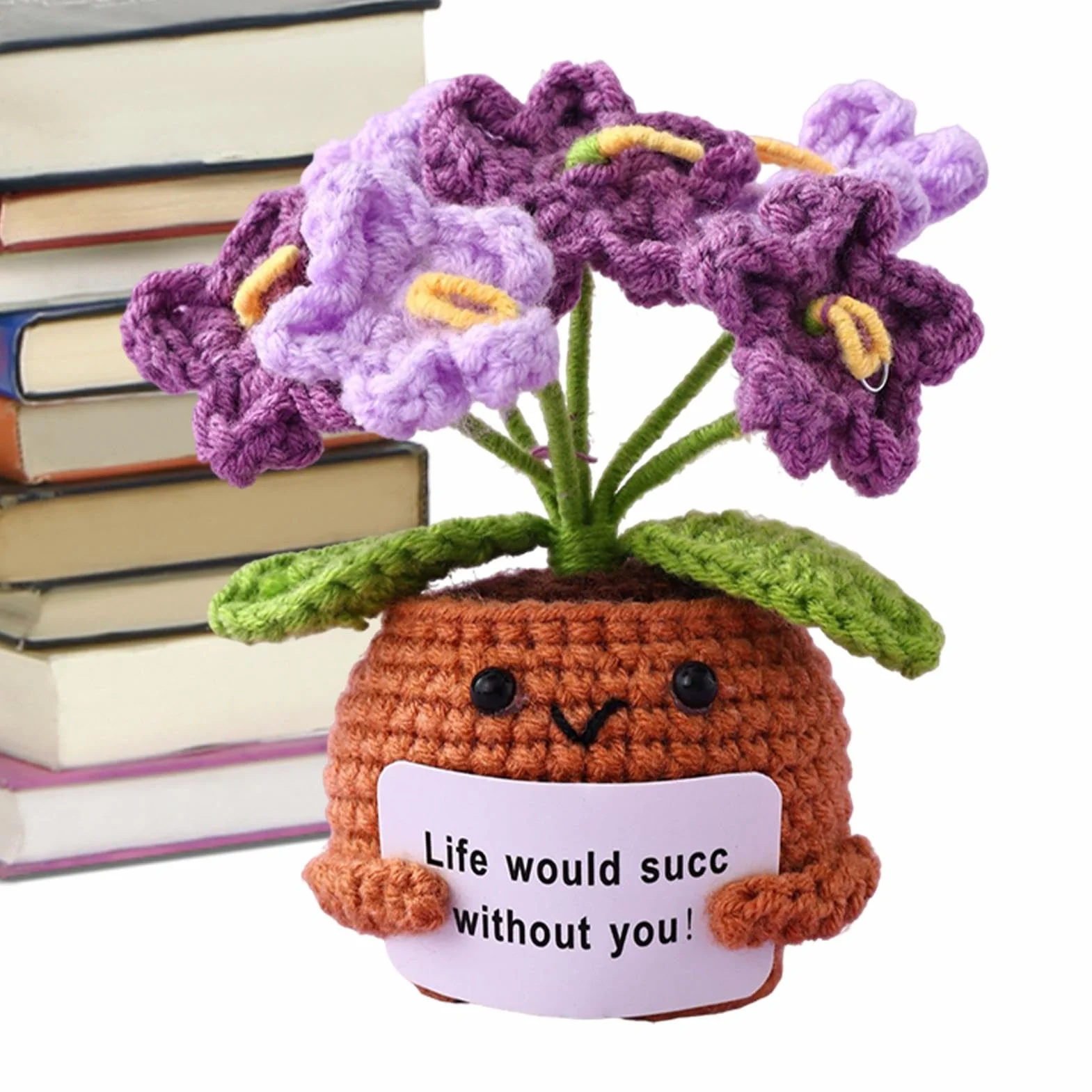 Crochet Soutien Émotionnel Amusant pour Bureau Étagère Table de Chevet